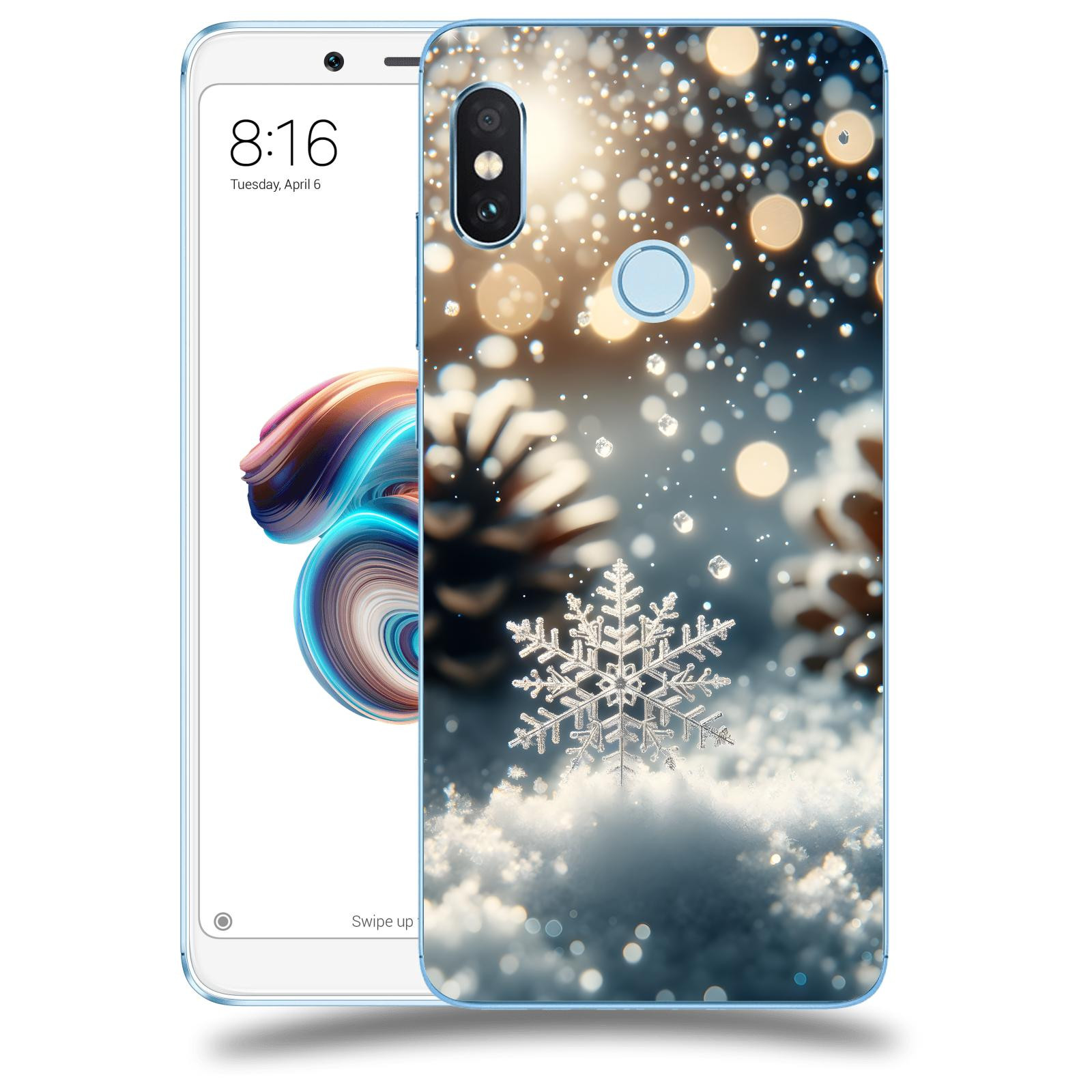 ACOVER Kryt na mobil Xiaomi Redmi Note 5 Global - Vločka
