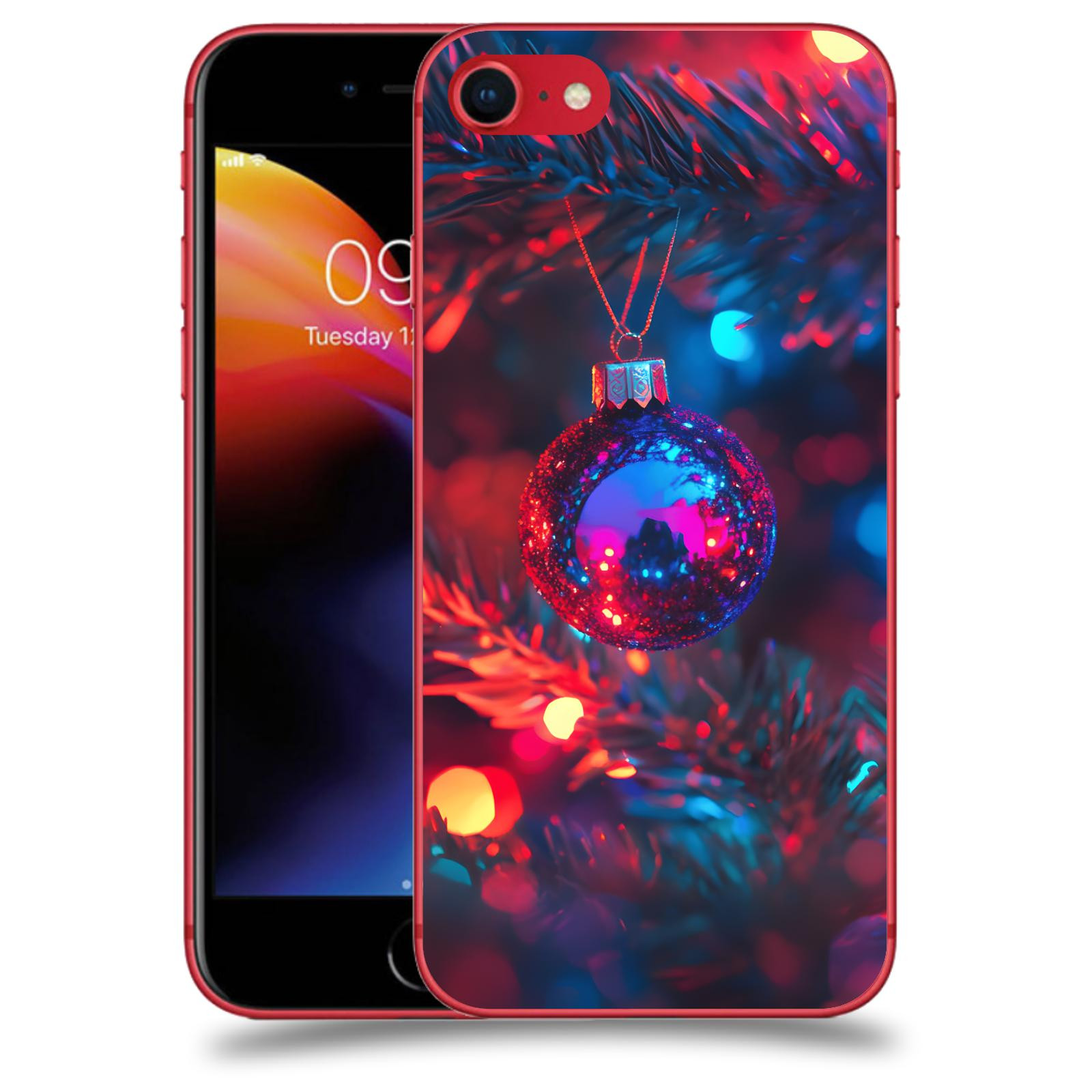 ACOVER Kryt na mobil Apple iPhone 8 - Vánoční ozdoba