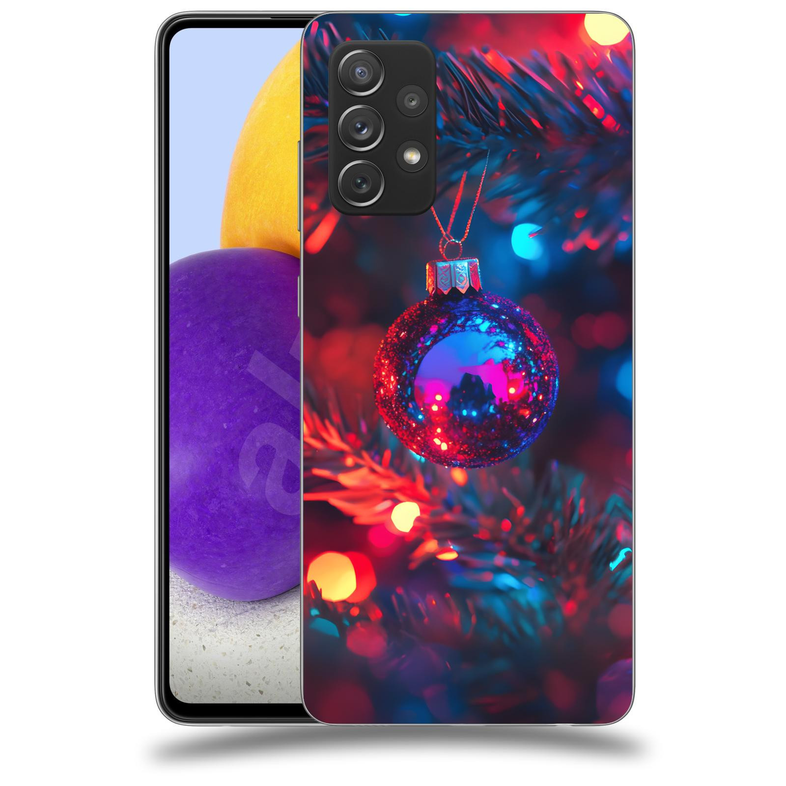 ACOVER Kryt na mobil Samsung Galaxy A73 5G - Vánoční ozdoba
