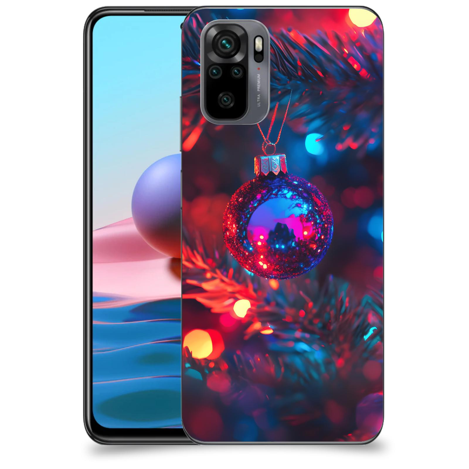 ACOVER Kryt na mobil Xiaomi Redmi Note 10 - Vánoční ozdoba