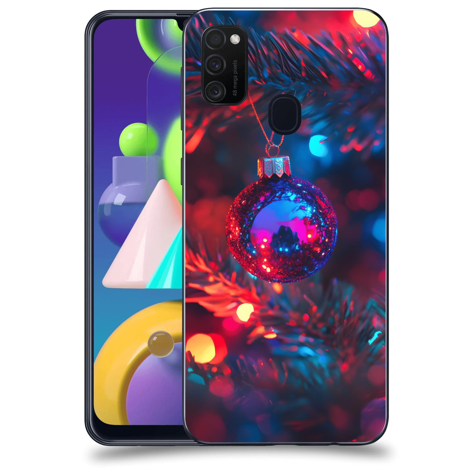 ACOVER Kryt na mobil Samsung Galaxy M21 M215F - Vánoční ozdoba