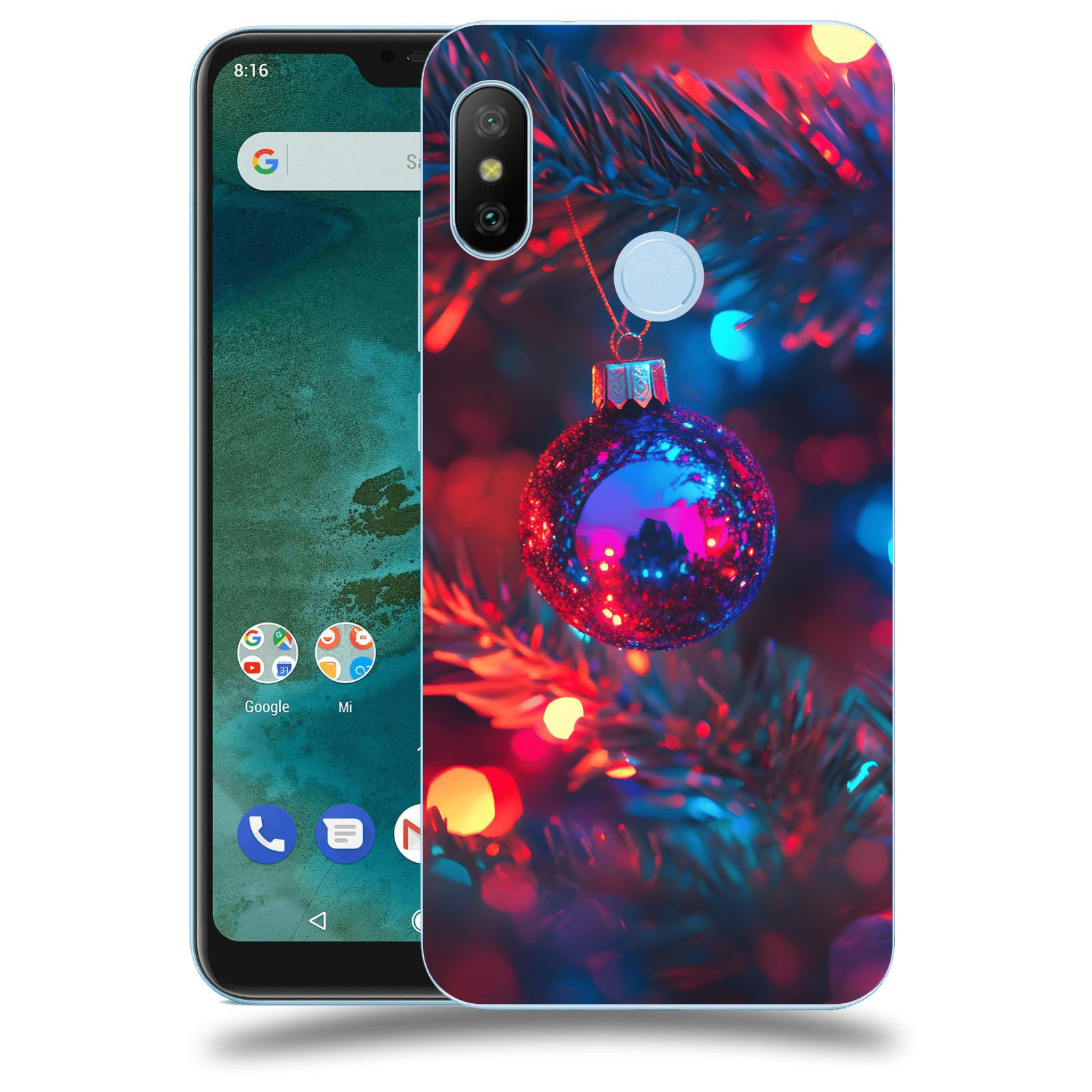 ACOVER Kryt na mobil Xiaomi Mi A2 Lite - Vánoční ozdoba