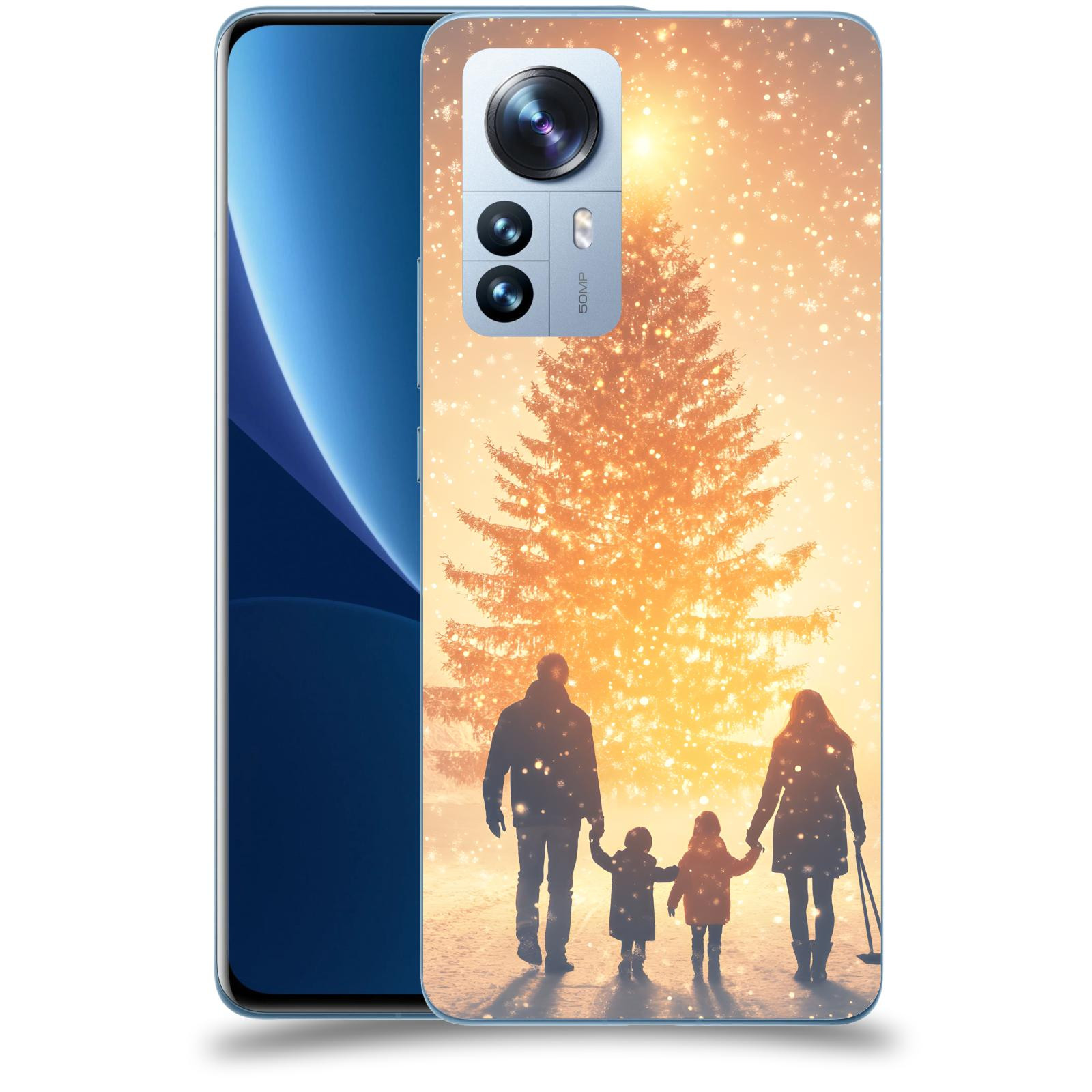 ACOVER Kryt na mobil Xiaomi 12 Pro - Family at the Christmas tree