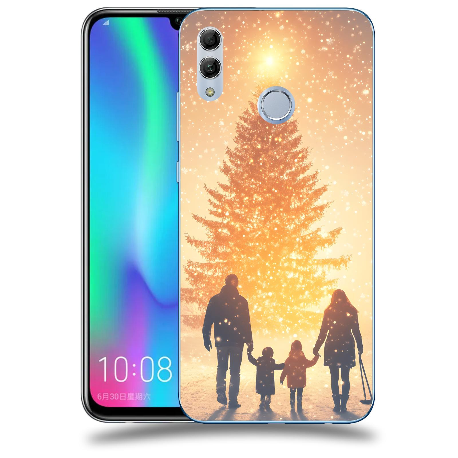 ACOVER Kryt na mobil Honor 10 Lite - Family at the Christmas tree