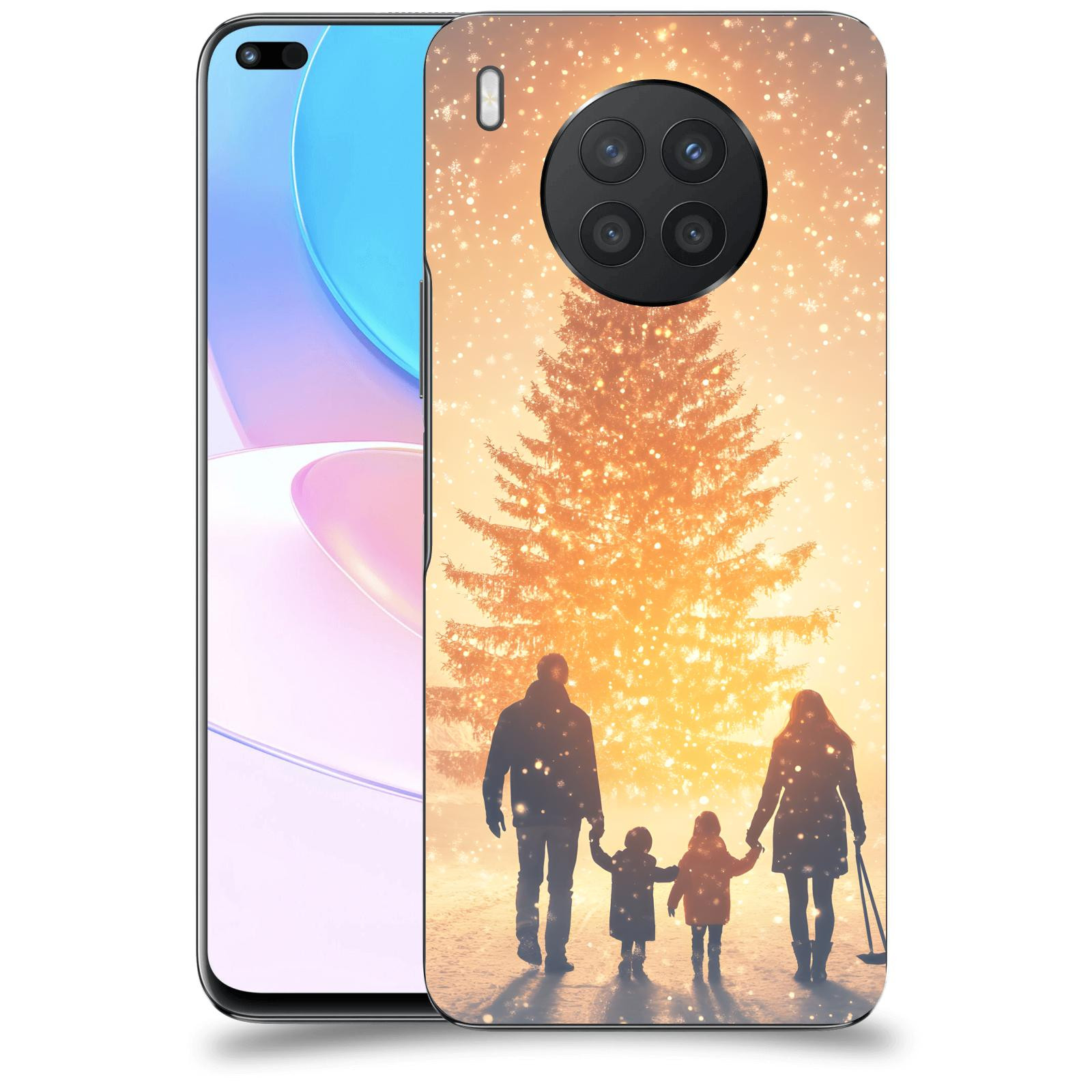 ACOVER Kryt na mobil Honor 50 Lite - Family at the Christmas tree