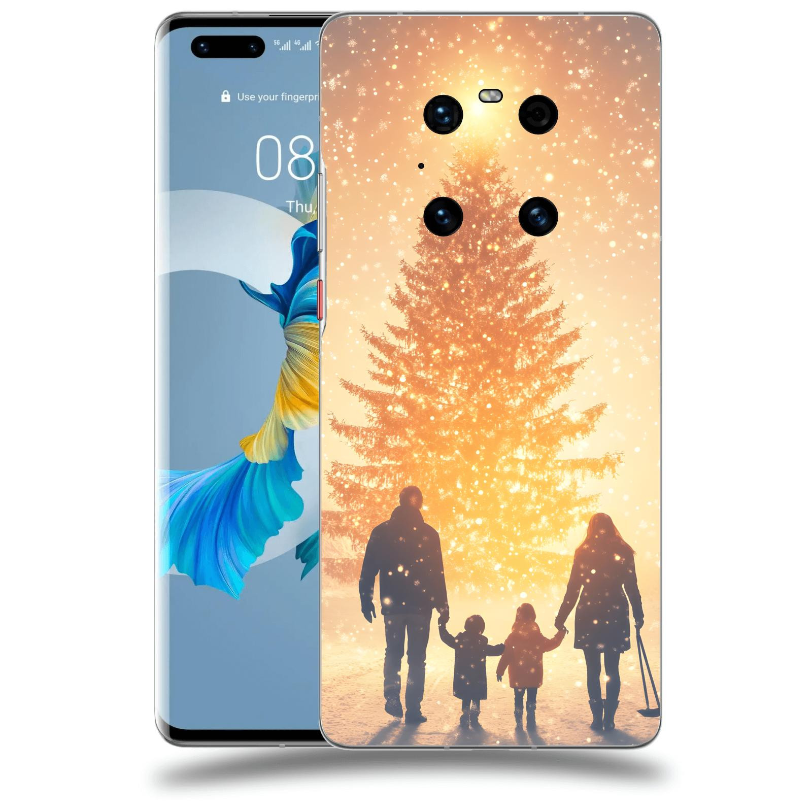 ACOVER Kryt na mobil Huawei Mate 40 Pro - Family at the Christmas tree