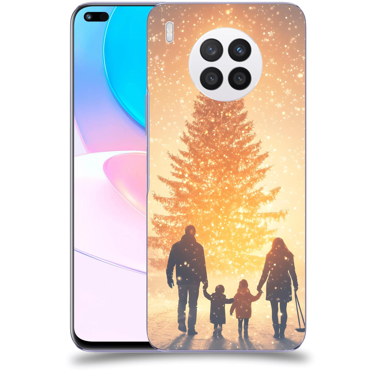 ACOVER Kryt na mobil Huawei Nova 8i - Family at the Christmas tree