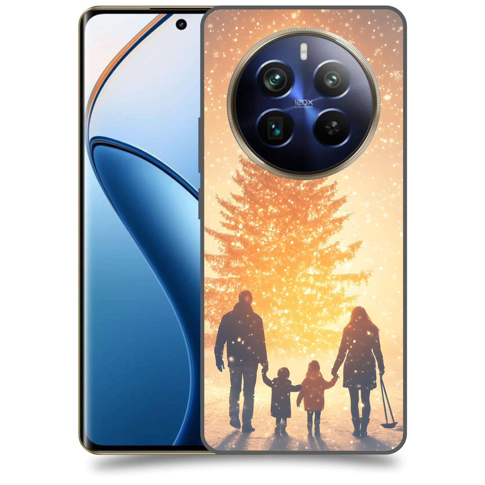 ACOVER Kryt na mobil Realme 12 pro+ 5g - Family at the Christmas tree