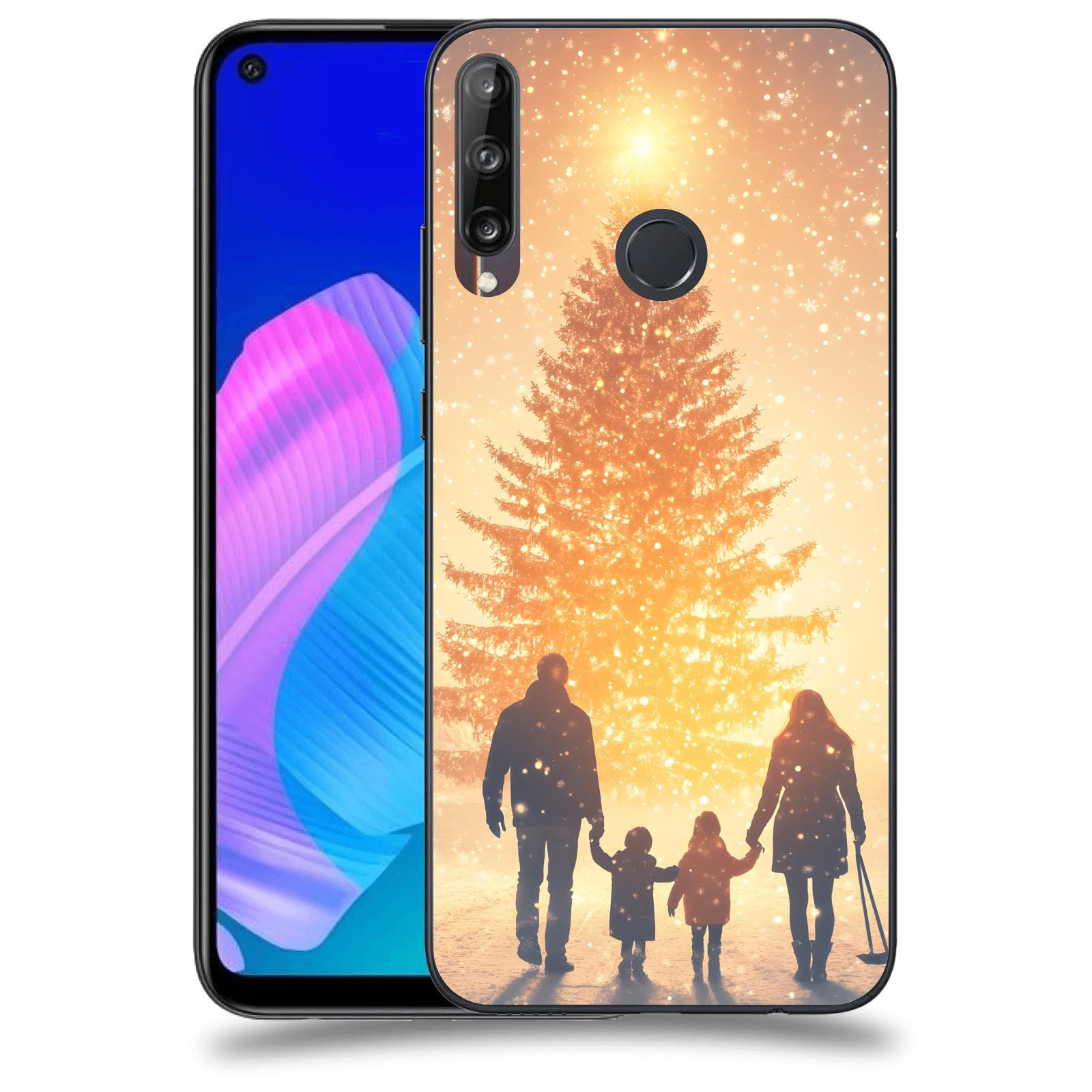 ACOVER Kryt na mobil Huawei P40 Lite E - Family at the Christmas tree