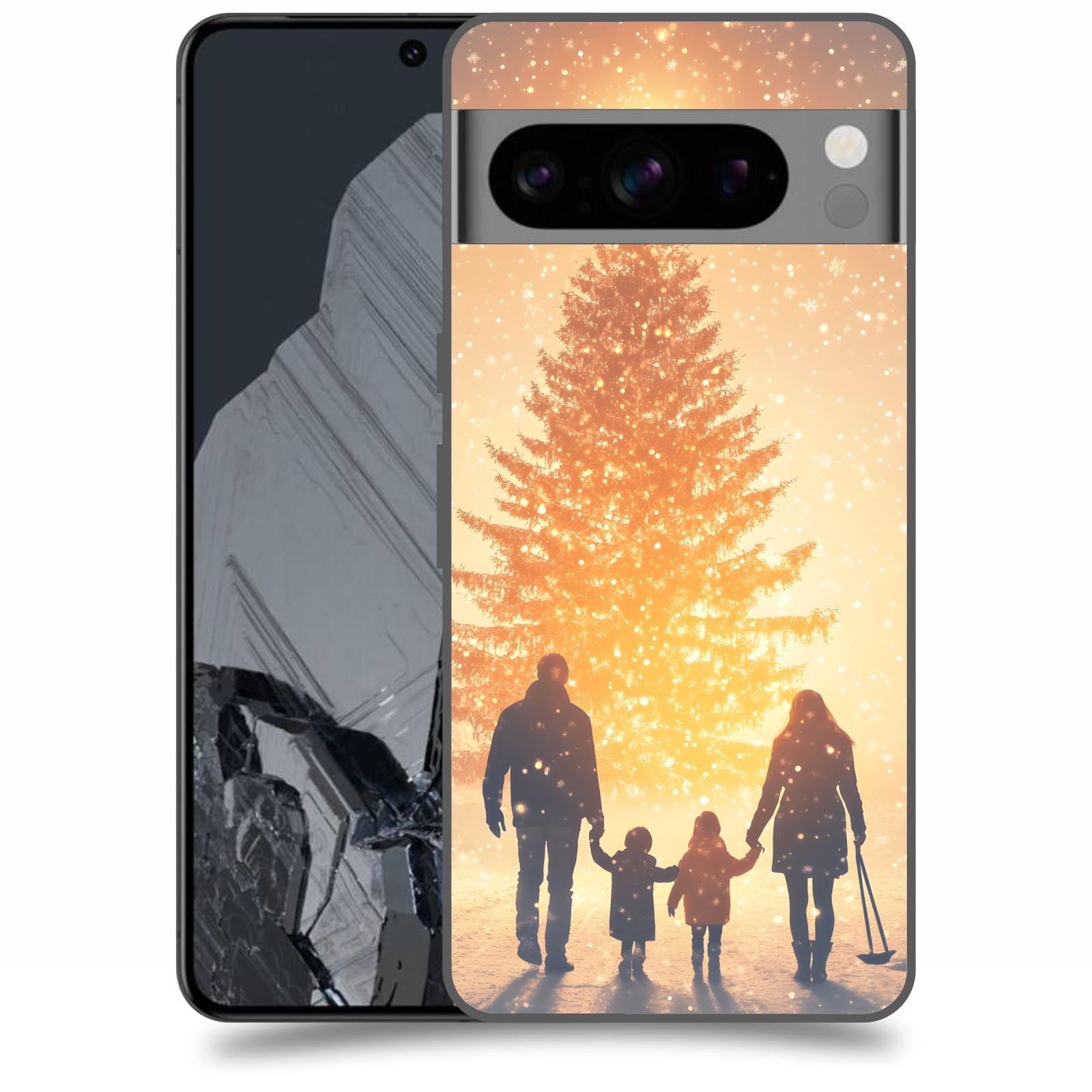 ACOVER Kryt na mobil Google Pixel 8 Pro - Family at the Christmas tree