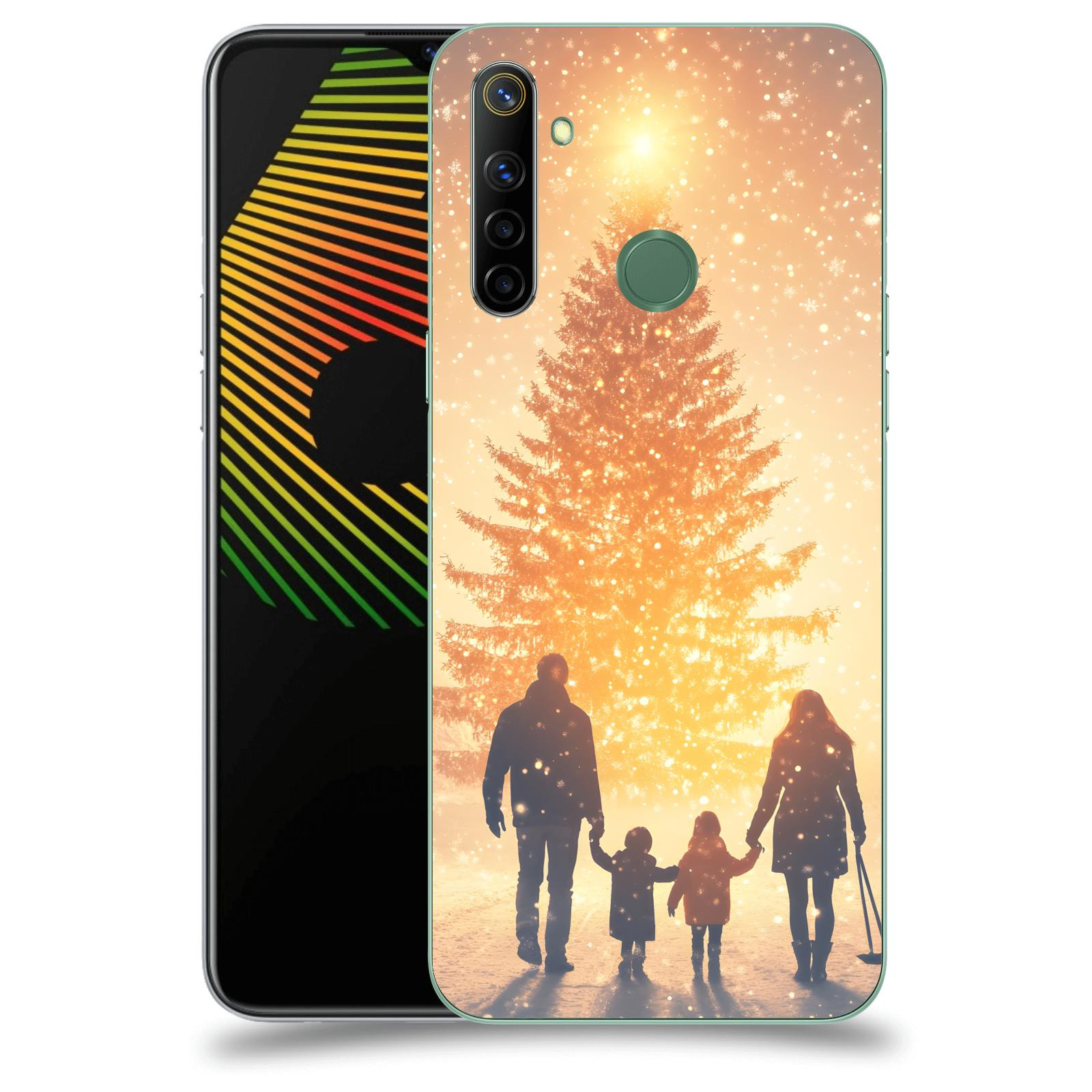 ACOVER Kryt na mobil Realme 6i - Family at the Christmas tree