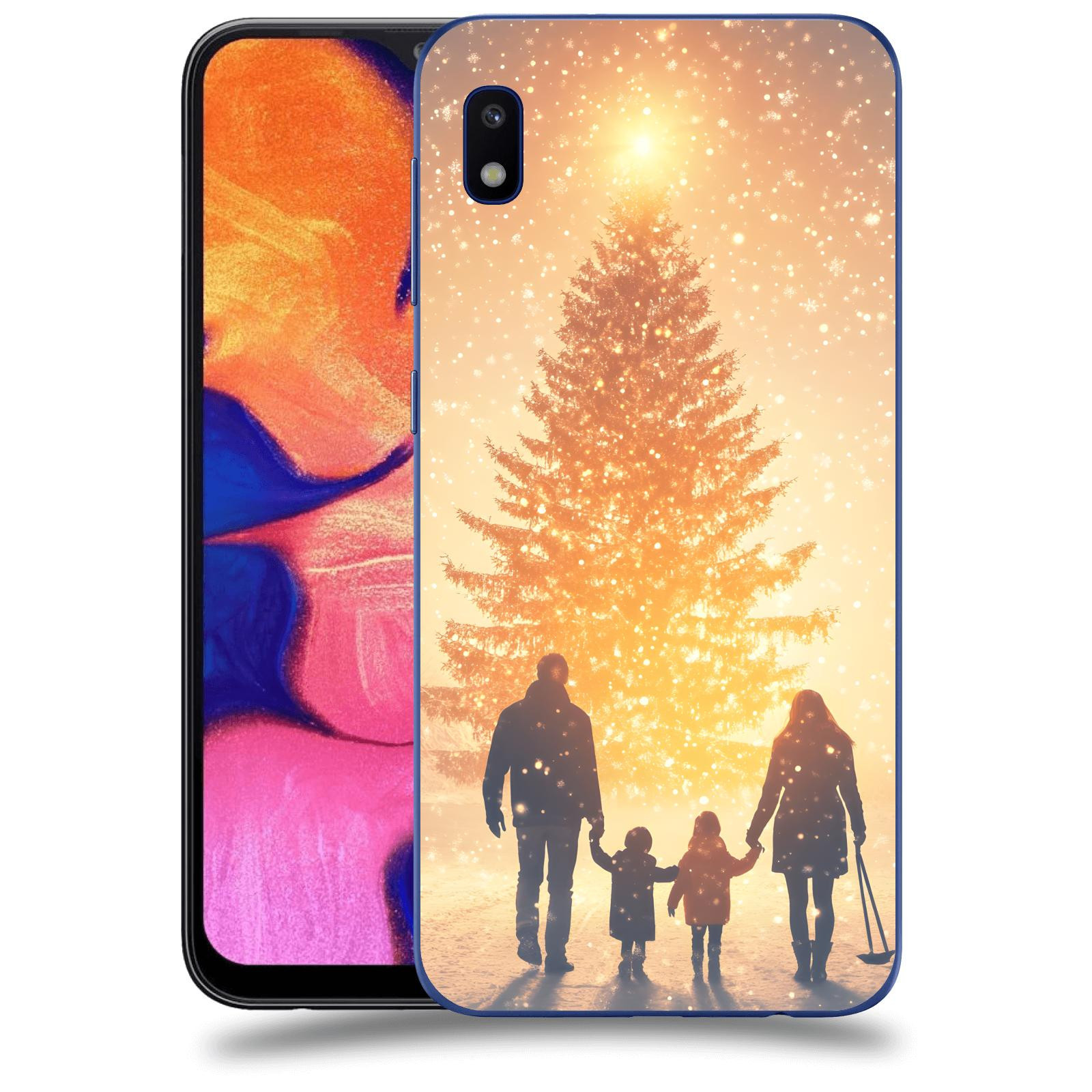 ACOVER Kryt na mobil Samsung Galaxy A10 A105F - Family at the Christmas tree