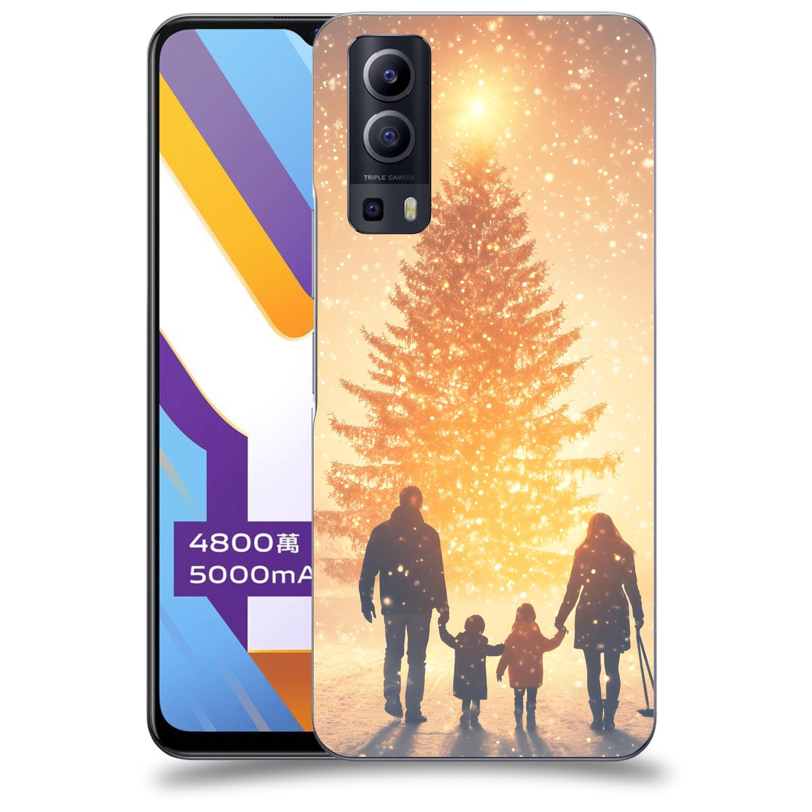 ACOVER Kryt na mobil Vivo Y52 5G - Family at the Christmas tree