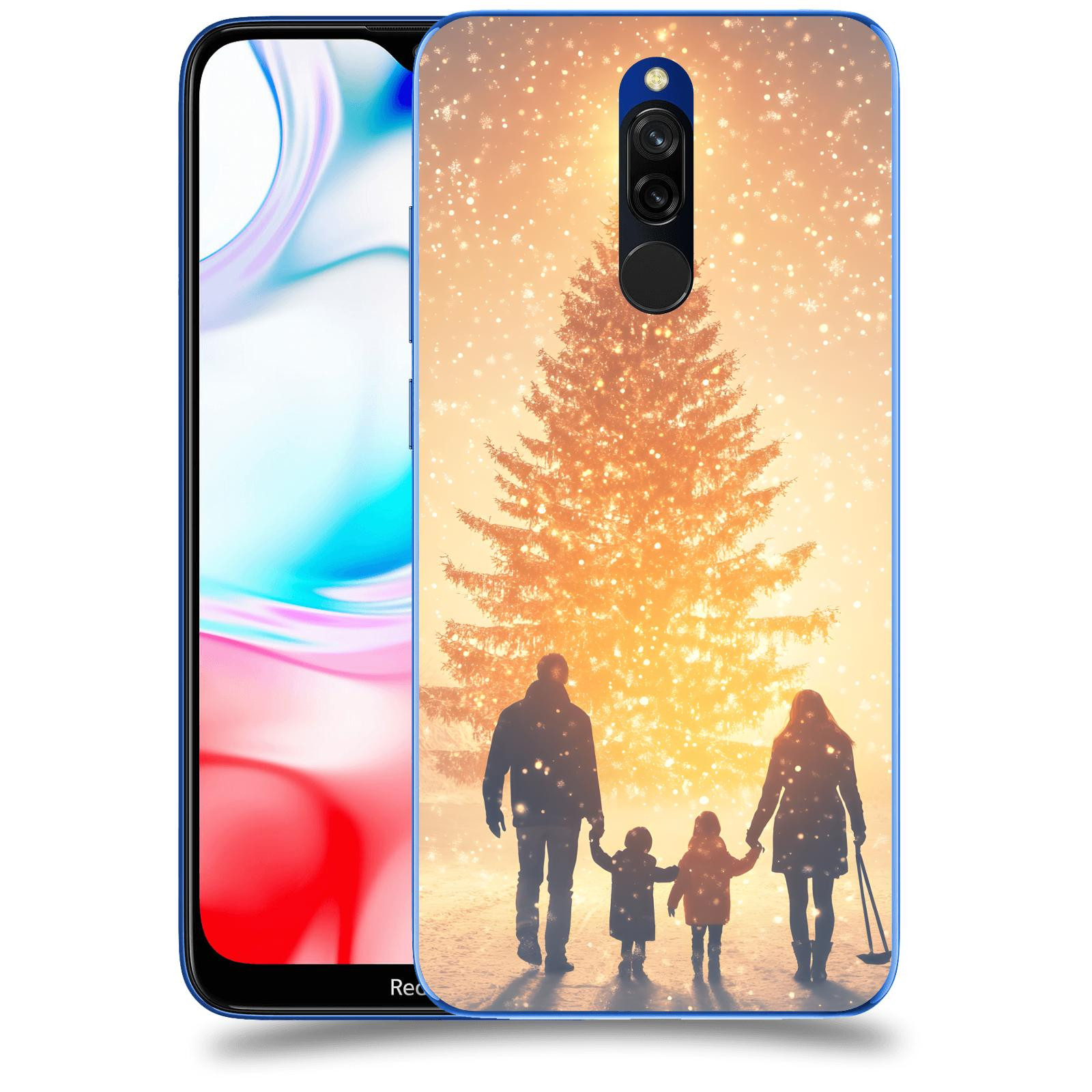ACOVER Kryt na mobil Xiaomi Redmi 8 - Family at the Christmas tree