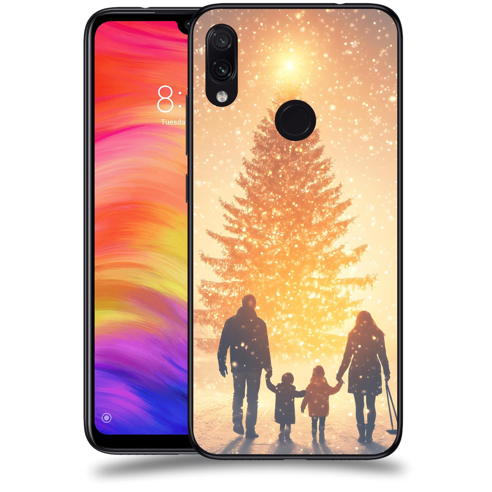 ACOVER Kryt na mobil Xiaomi Redmi Note 7 - Family at the Christmas tree