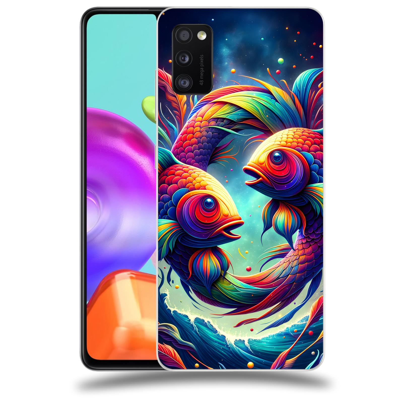 ACOVER Kryt na mobil Samsung Galaxy A41 A415F - Ryby