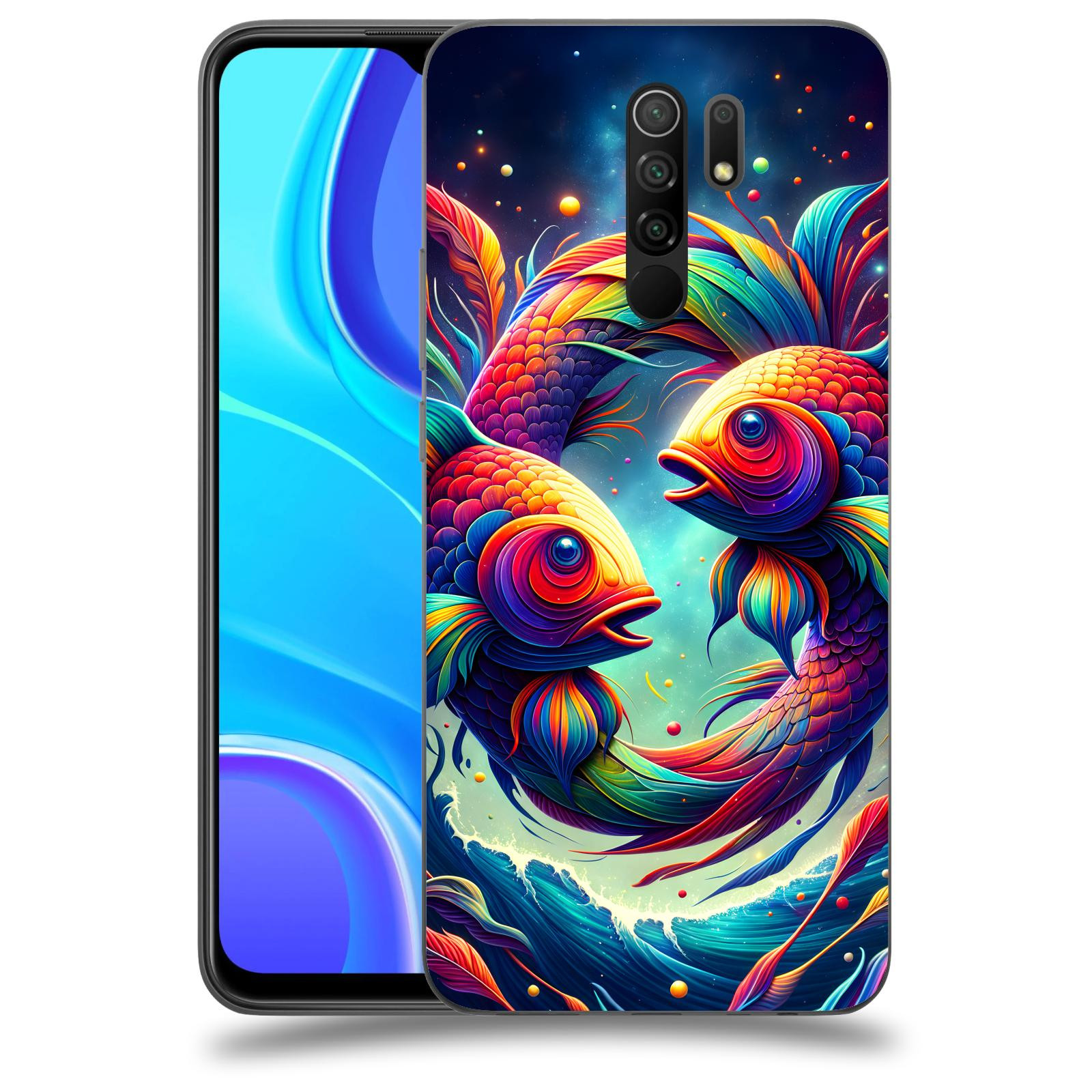 ACOVER Kryt na mobil Xiaomi Redmi 9 - Ryby