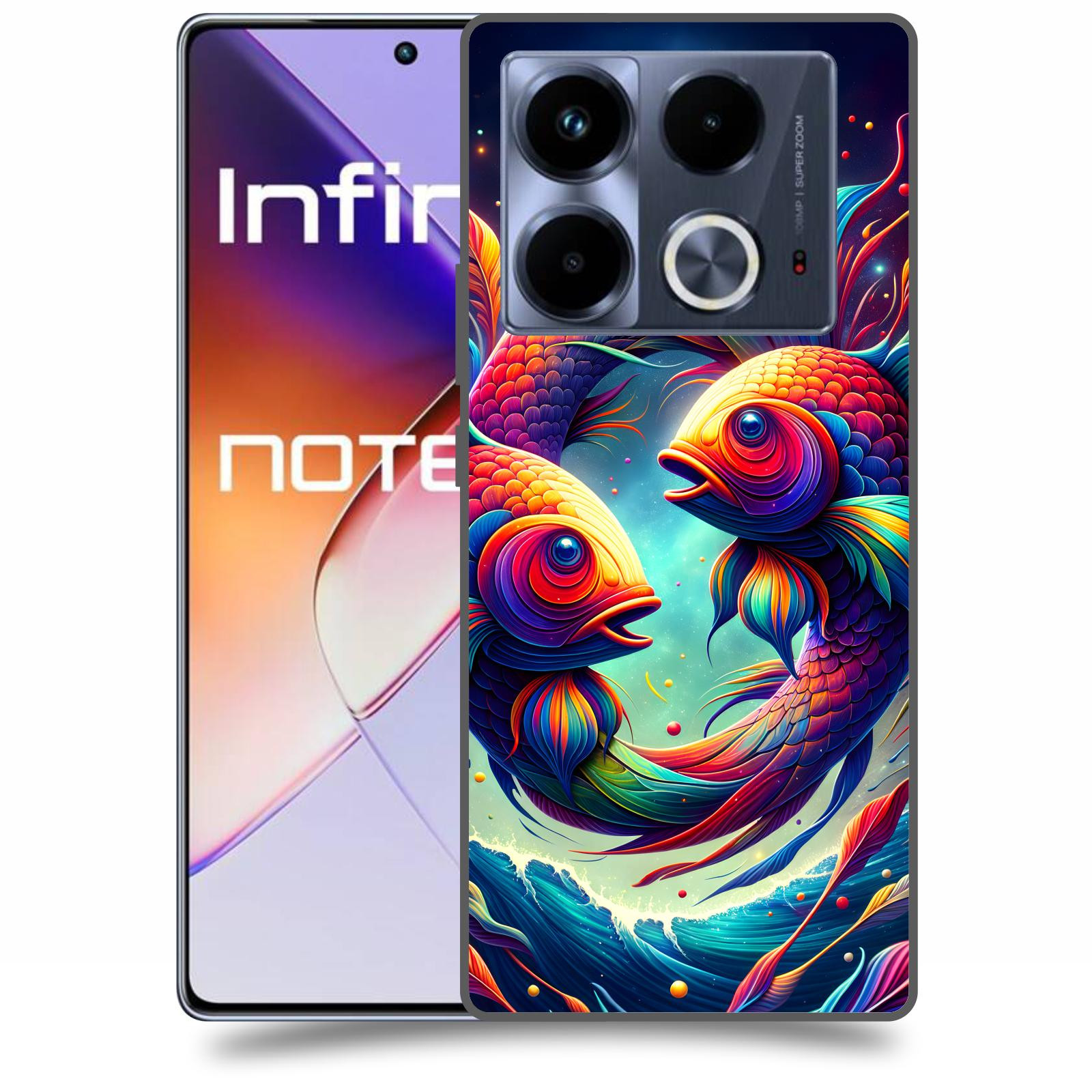 ACOVER Kryt na mobil Infinix Note 40 - Ryby