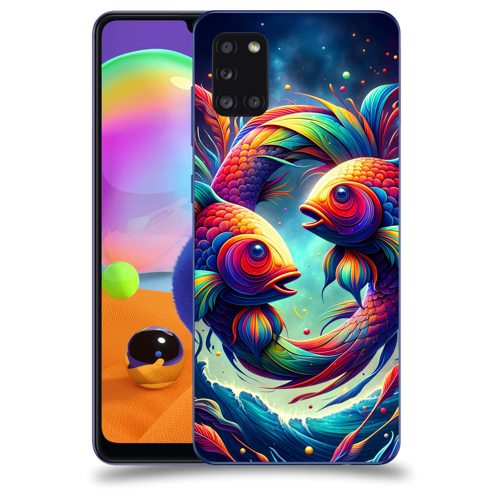 ACOVER Kryt na mobil Samsung Galaxy A31 A315F - Ryby