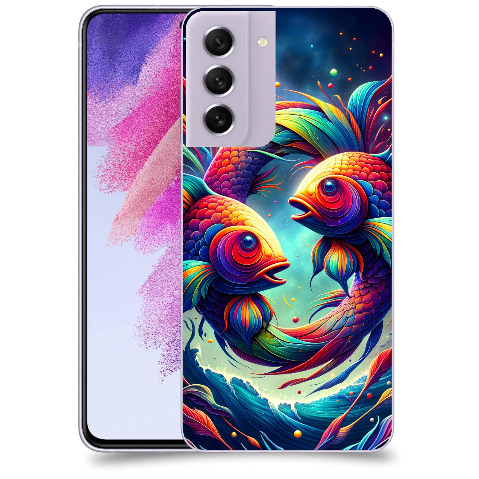 ACOVER Kryt na mobil Samsung Galaxy S21 FE 5G - Ryby