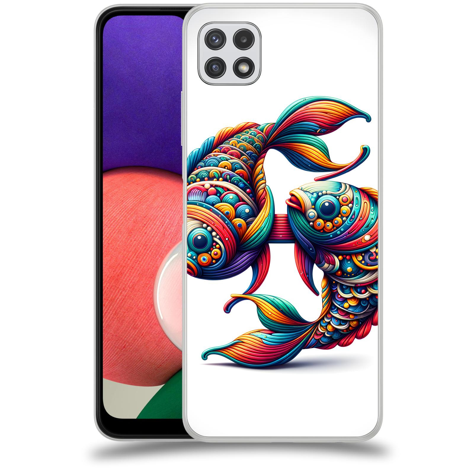 ACOVER Kryt na mobil Samsung Galaxy A22 A225F - Ryby 2