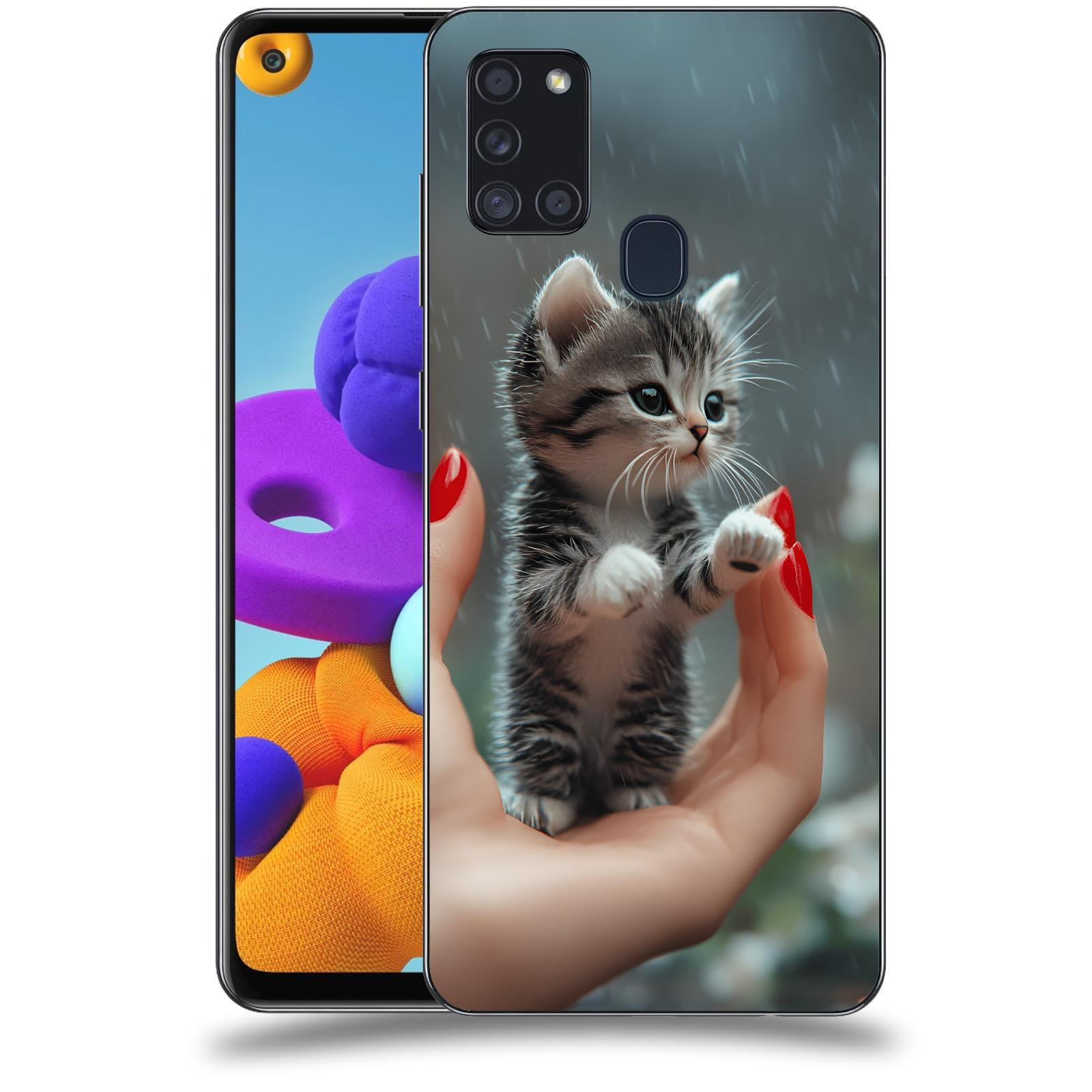 ACOVER Kryt na mobil Samsung Galaxy A21s - Koťátko