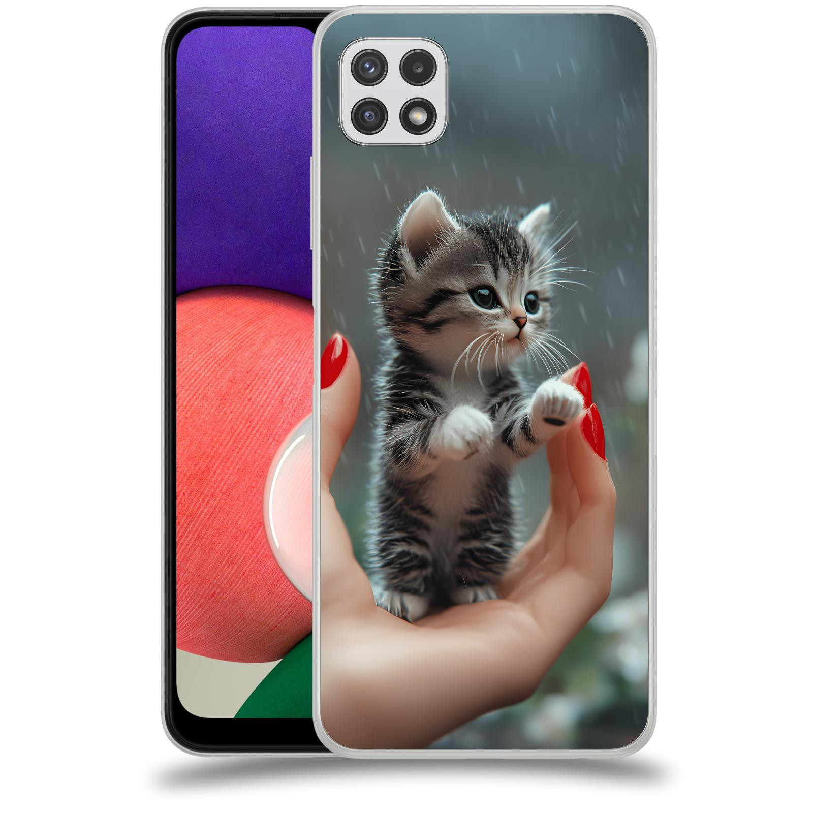 ACOVER Kryt na mobil Samsung Galaxy A22 A225F - Koťátko