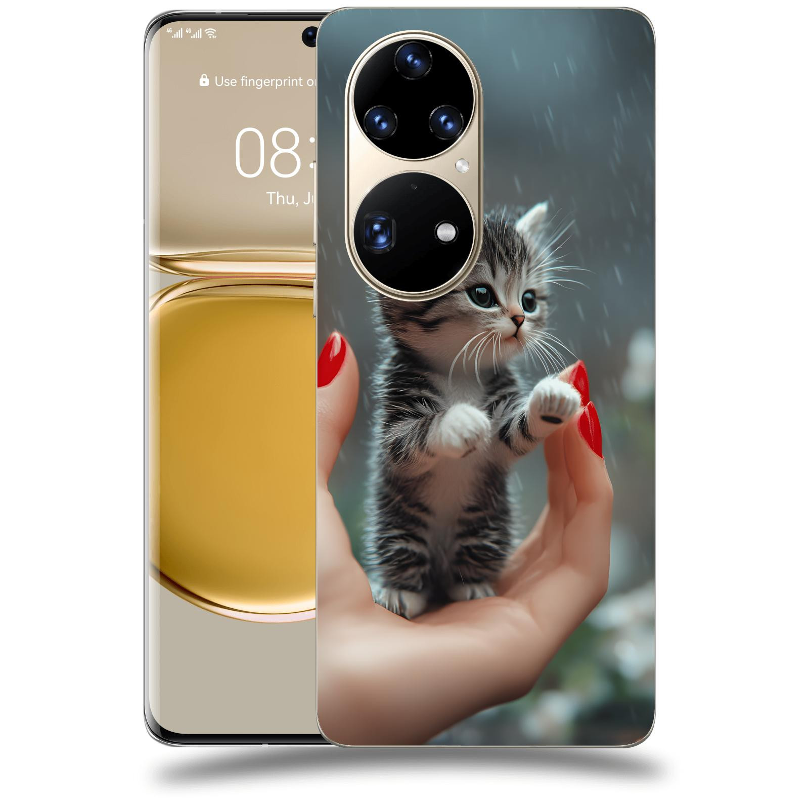 ACOVER Kryt na mobil Huawei P50 - Koťátko