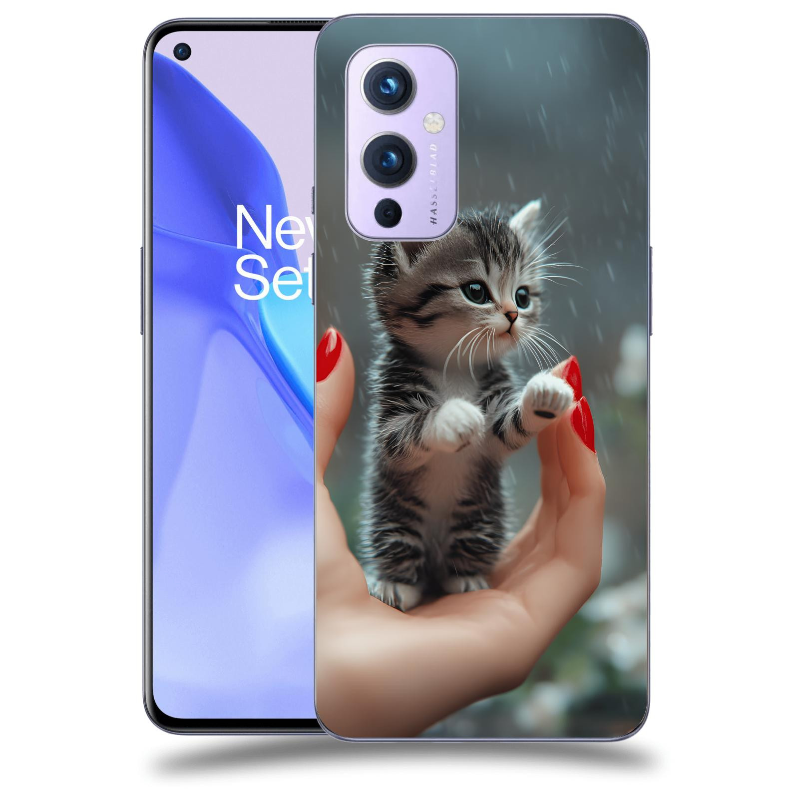 ACOVER Kryt na mobil OnePlus 9 - Koťátko