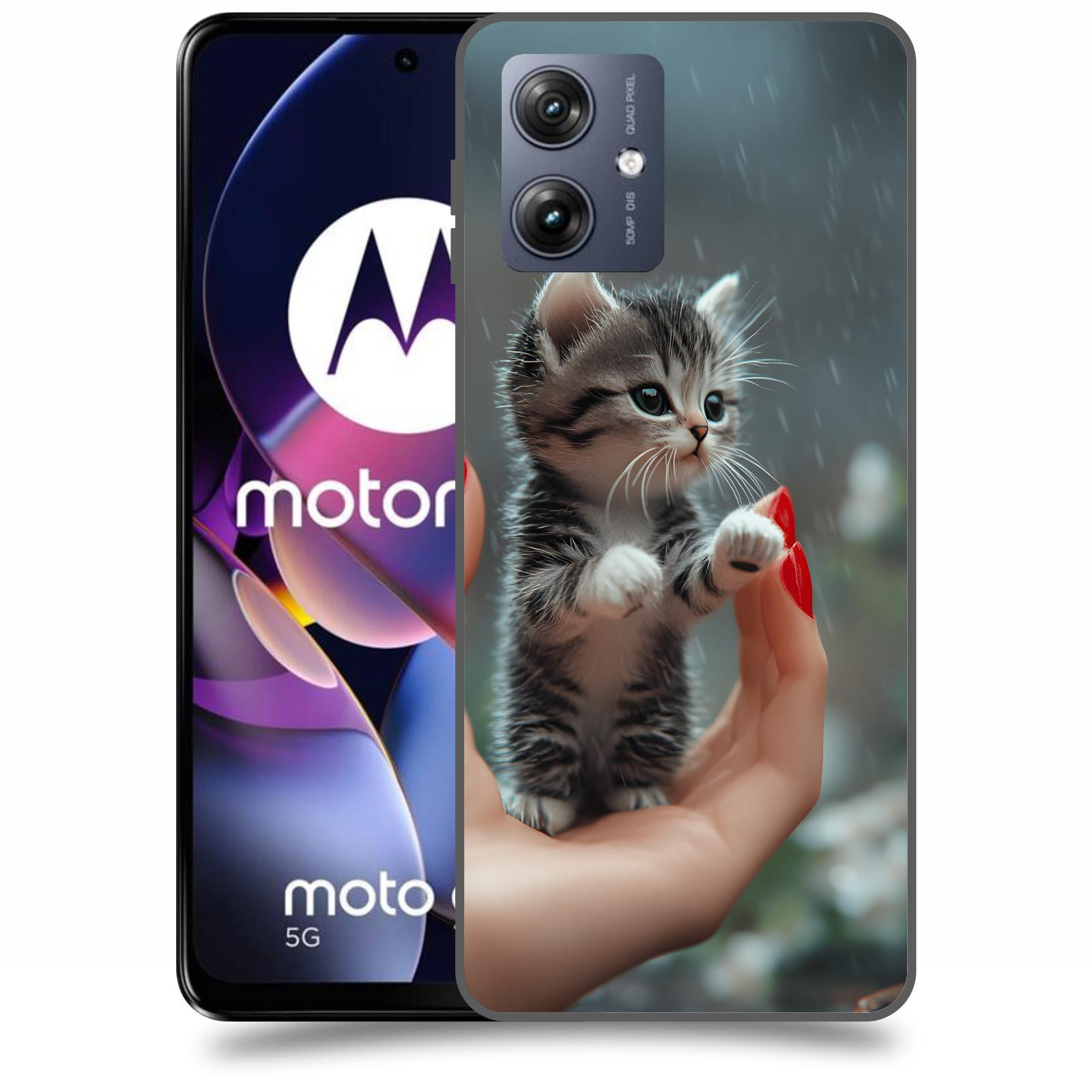 ACOVER Kryt na mobil Motorola Moto G54 5G - Koťátko