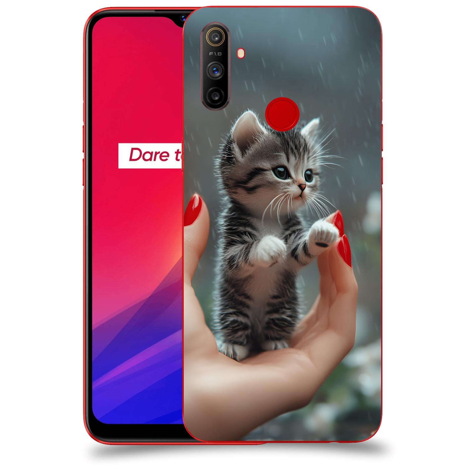 ACOVER Kryt na mobil Realme C3 - Koťátko