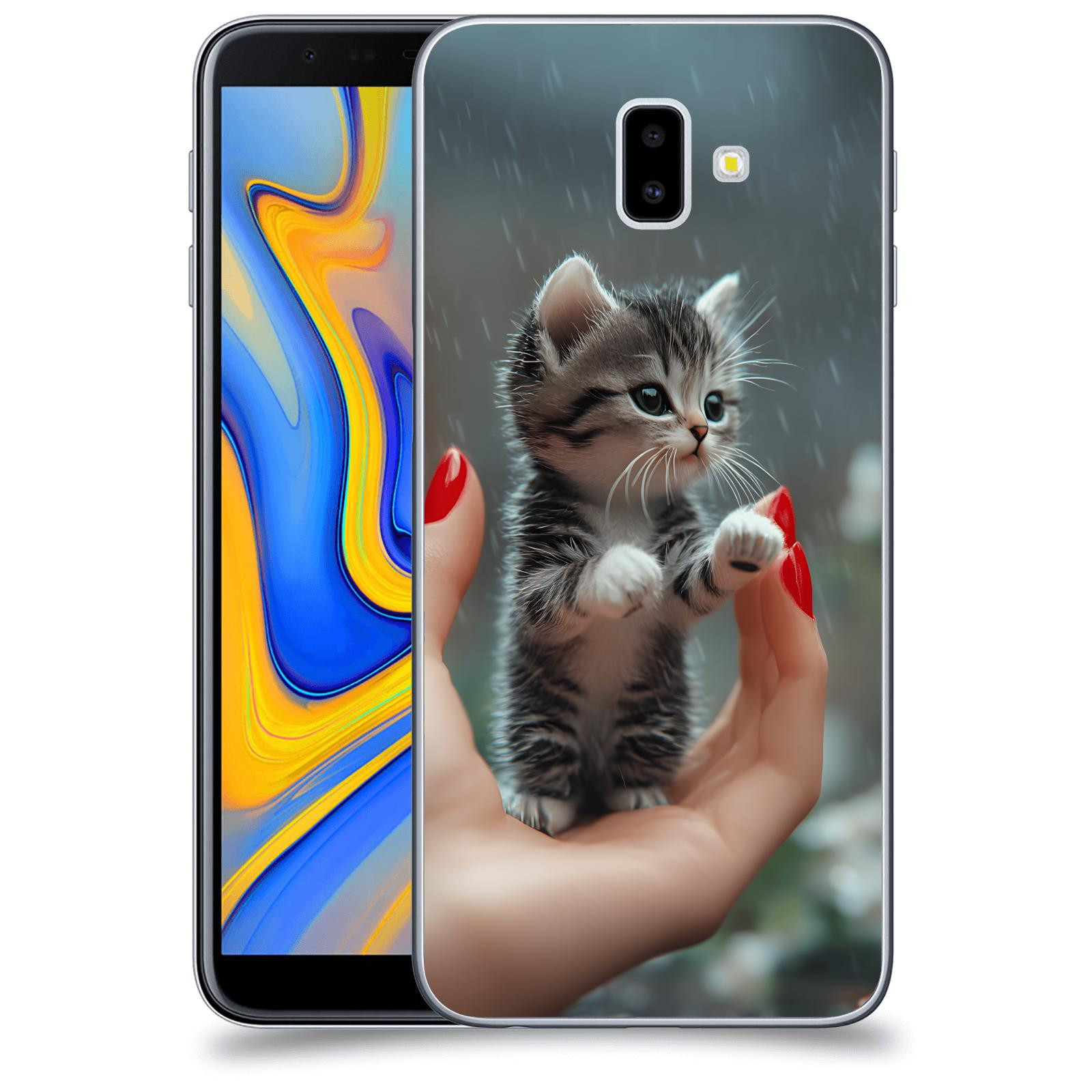 ACOVER Kryt na mobil Samsung Galaxy J6+ J610F - Koťátko