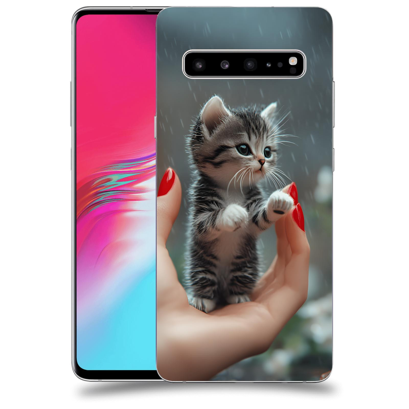 ACOVER Kryt na mobil Samsung Galaxy S10 G973 - Koťátko