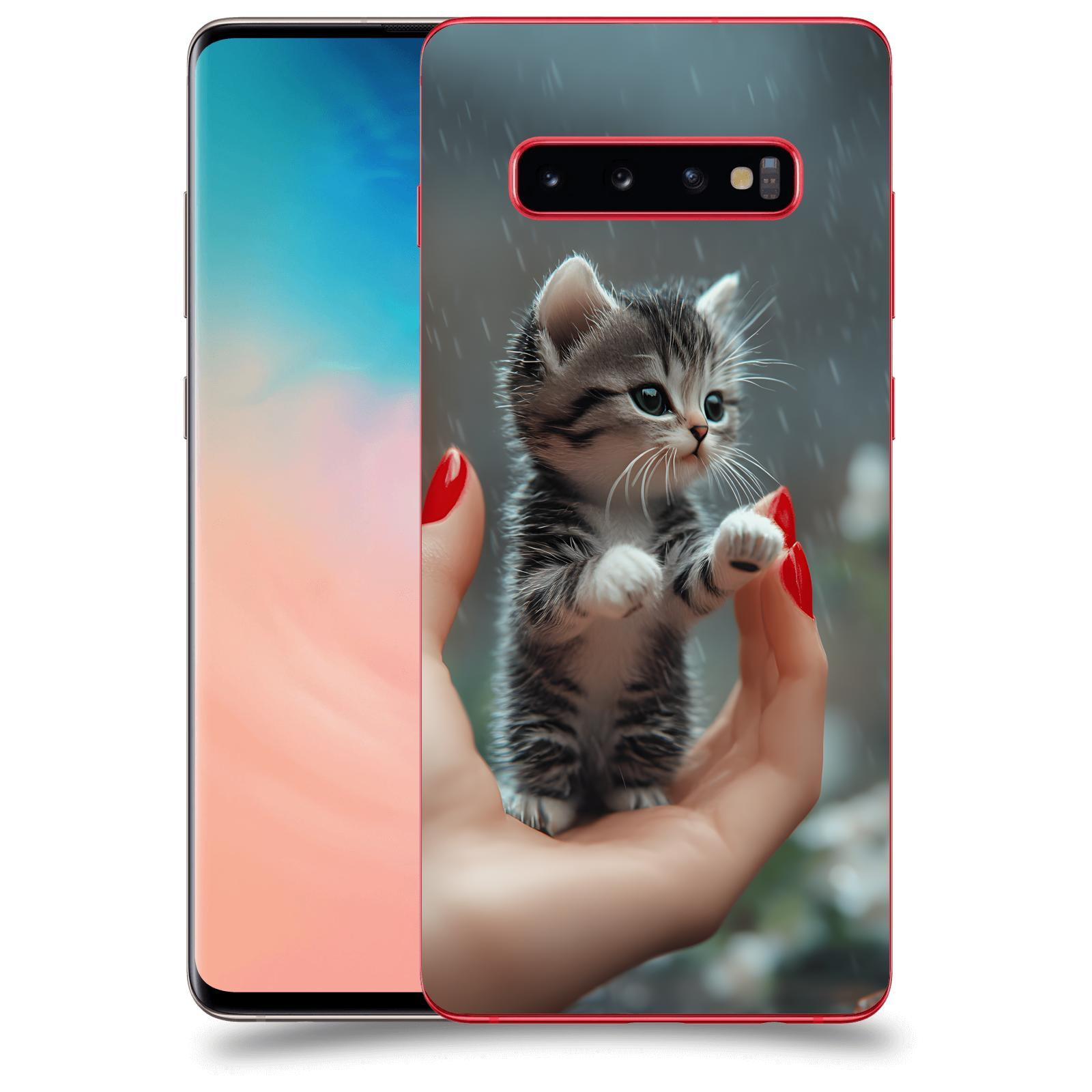 ACOVER Kryt na mobil Samsung Galaxy S10 Plus G975 - Koťátko