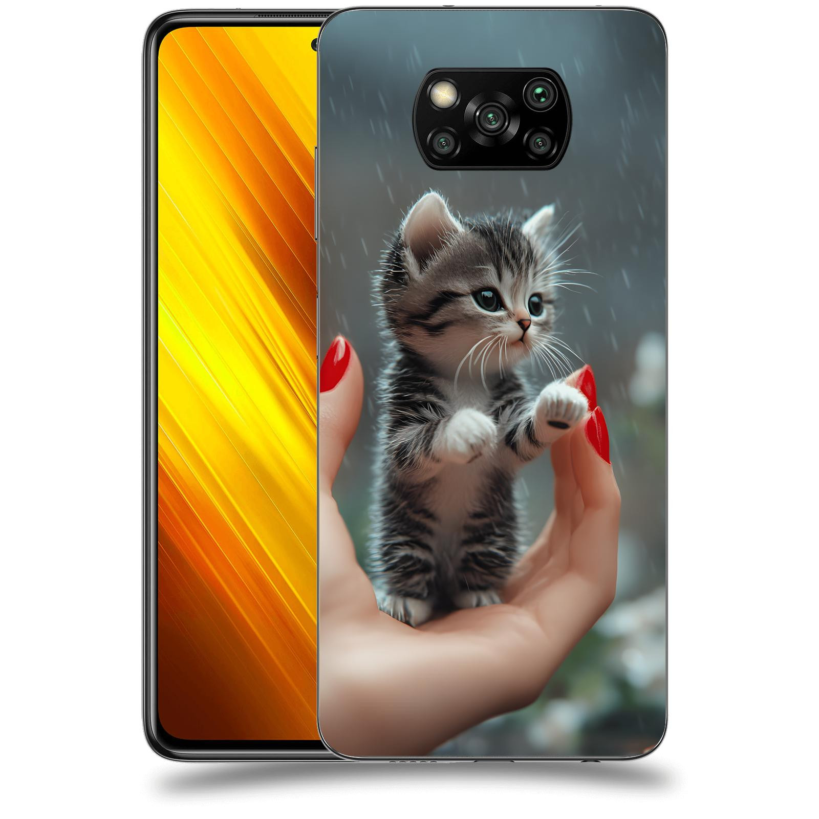 ACOVER Kryt na mobil Xiaomi Poco X3 - Koťátko