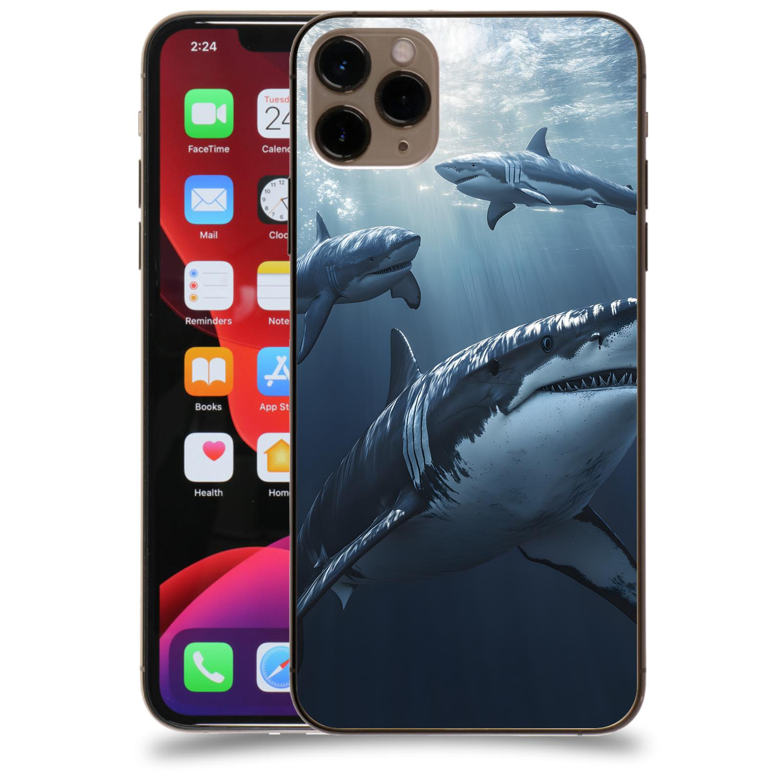 ACOVER Kryt na mobil Apple iPhone 11 Pro Max - Žraloci