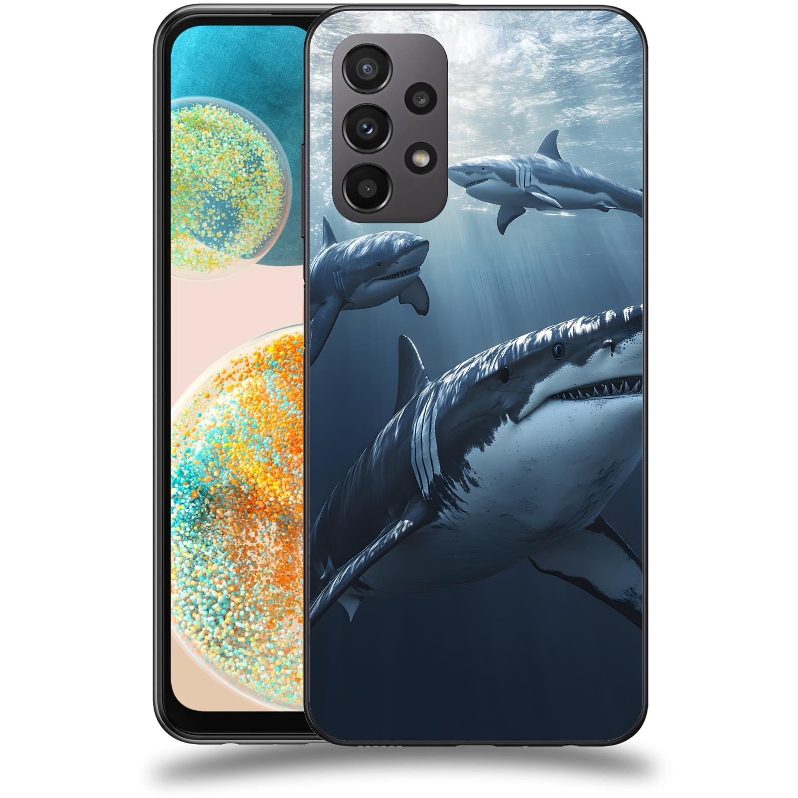ACOVER Kryt na mobil Samsung Galaxy A23 5G - Žraloci