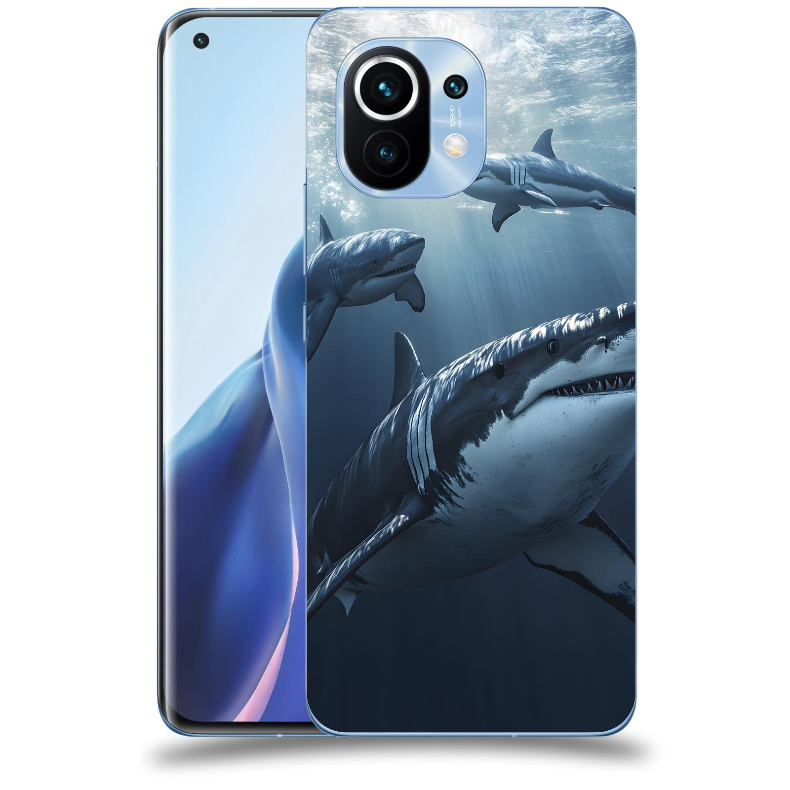 ACOVER Kryt na mobil Xiaomi Mi 11 - Žraloci
