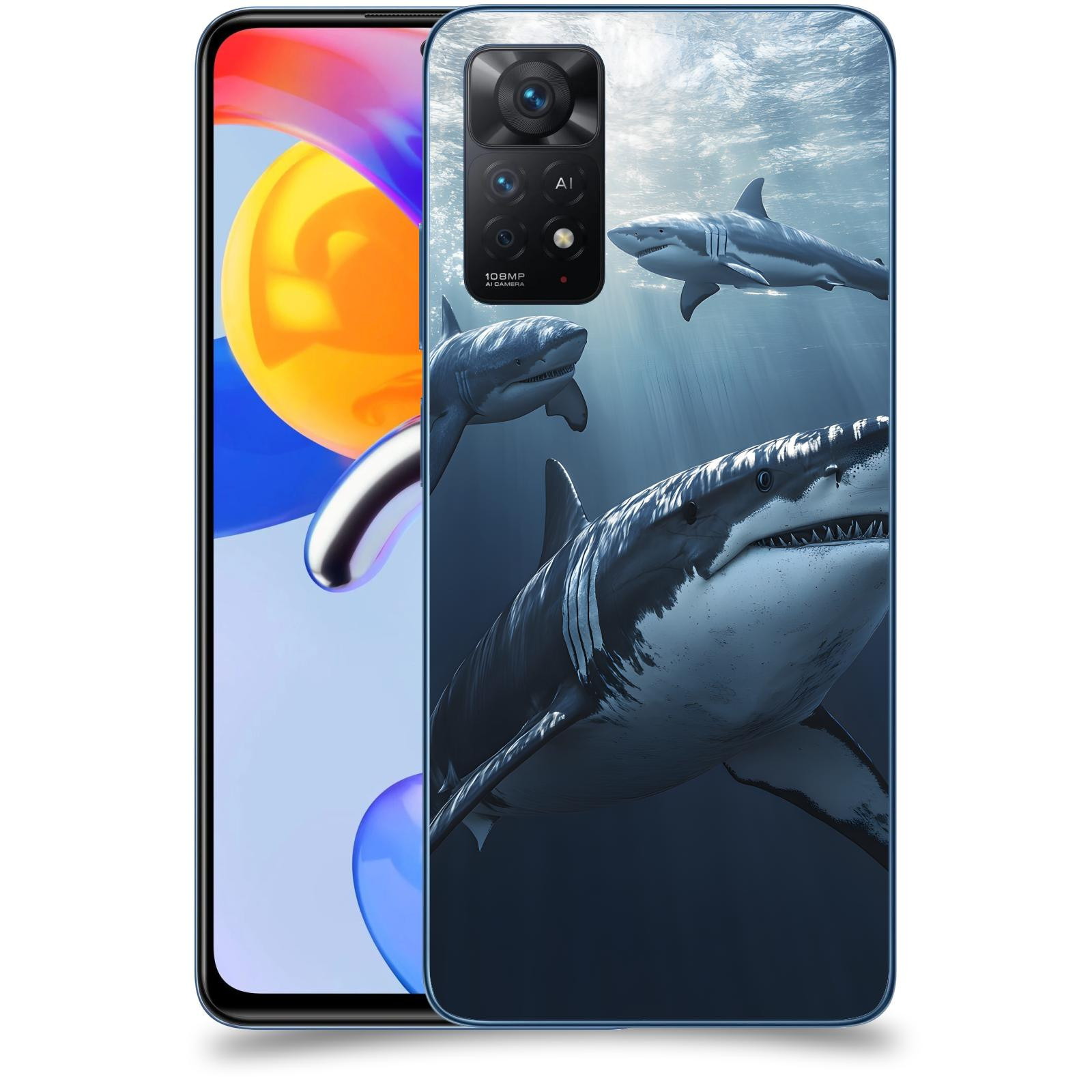 ACOVER Kryt na mobil Xiaomi Redmi Note 11 Pro 5G - Žraloci