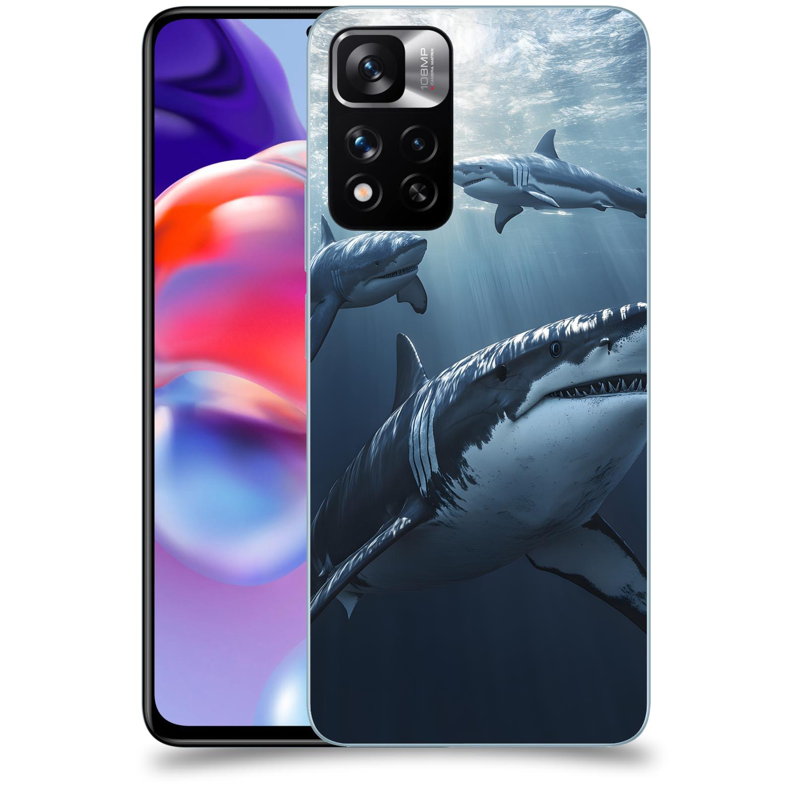 ACOVER Kryt na mobil Xiaomi Redmi Note 11 Pro+ 5G - Žraloci