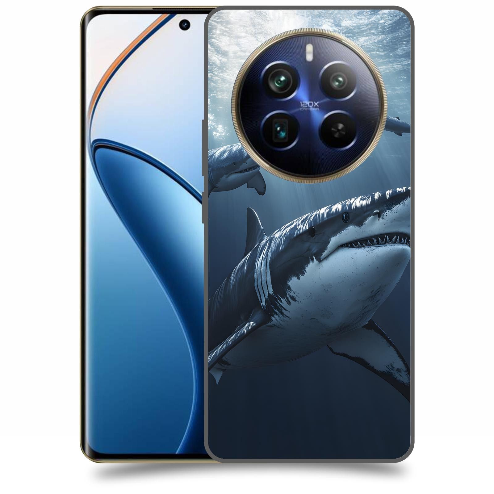 ACOVER Kryt na mobil Realme 12 pro+ 5g - Žraloci
