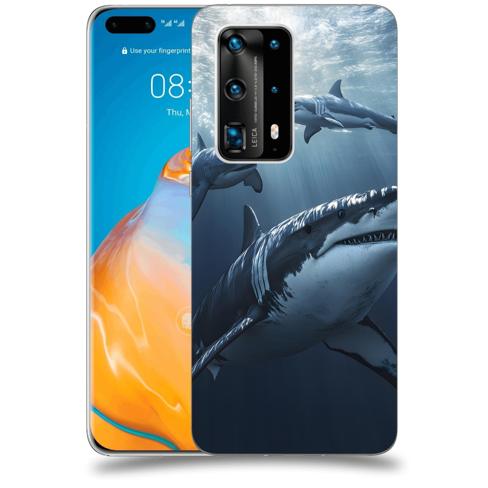 ACOVER Kryt na mobil Huawei P40 Pro - Žraloci