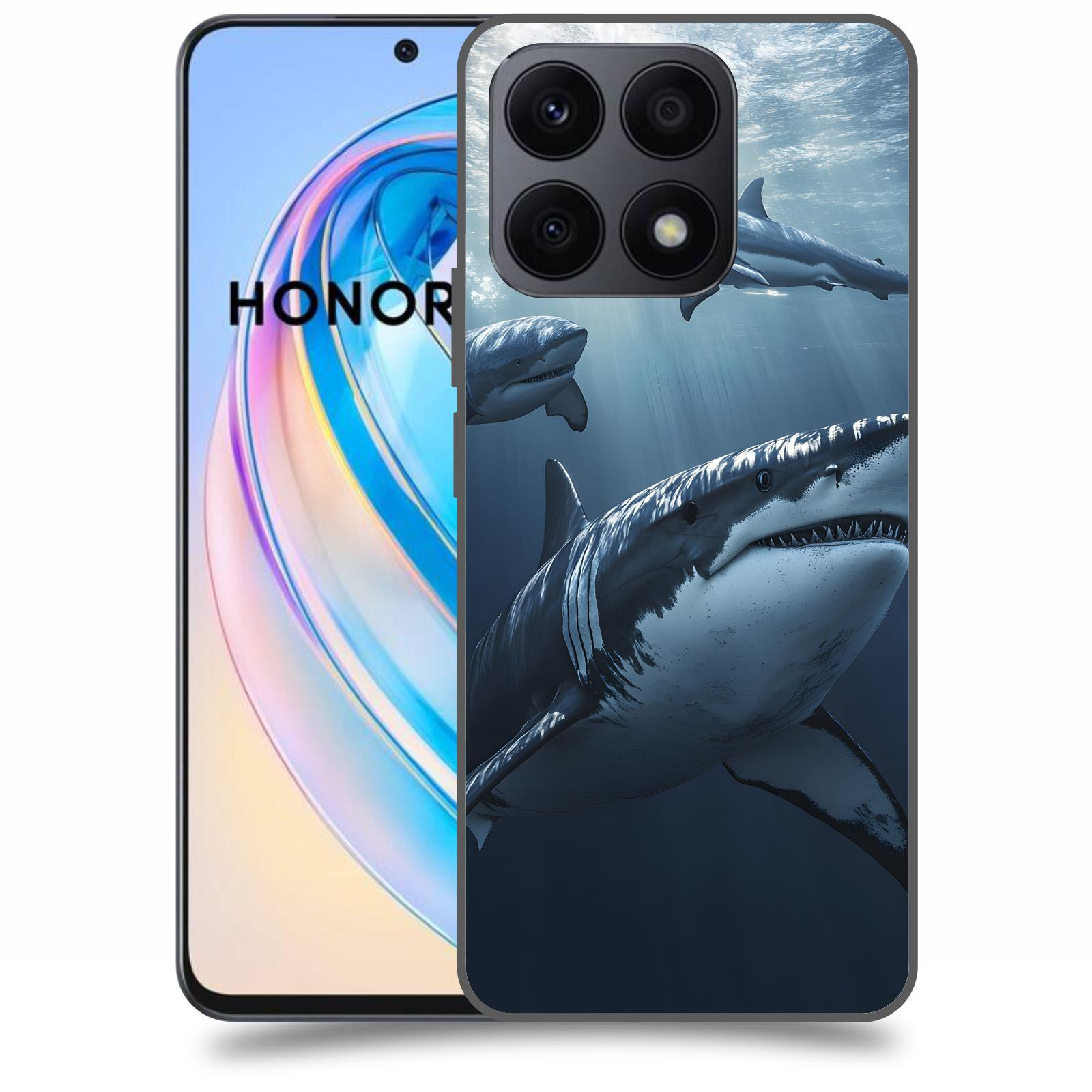 ACOVER Kryt na mobil Honor X8a - Žraloci