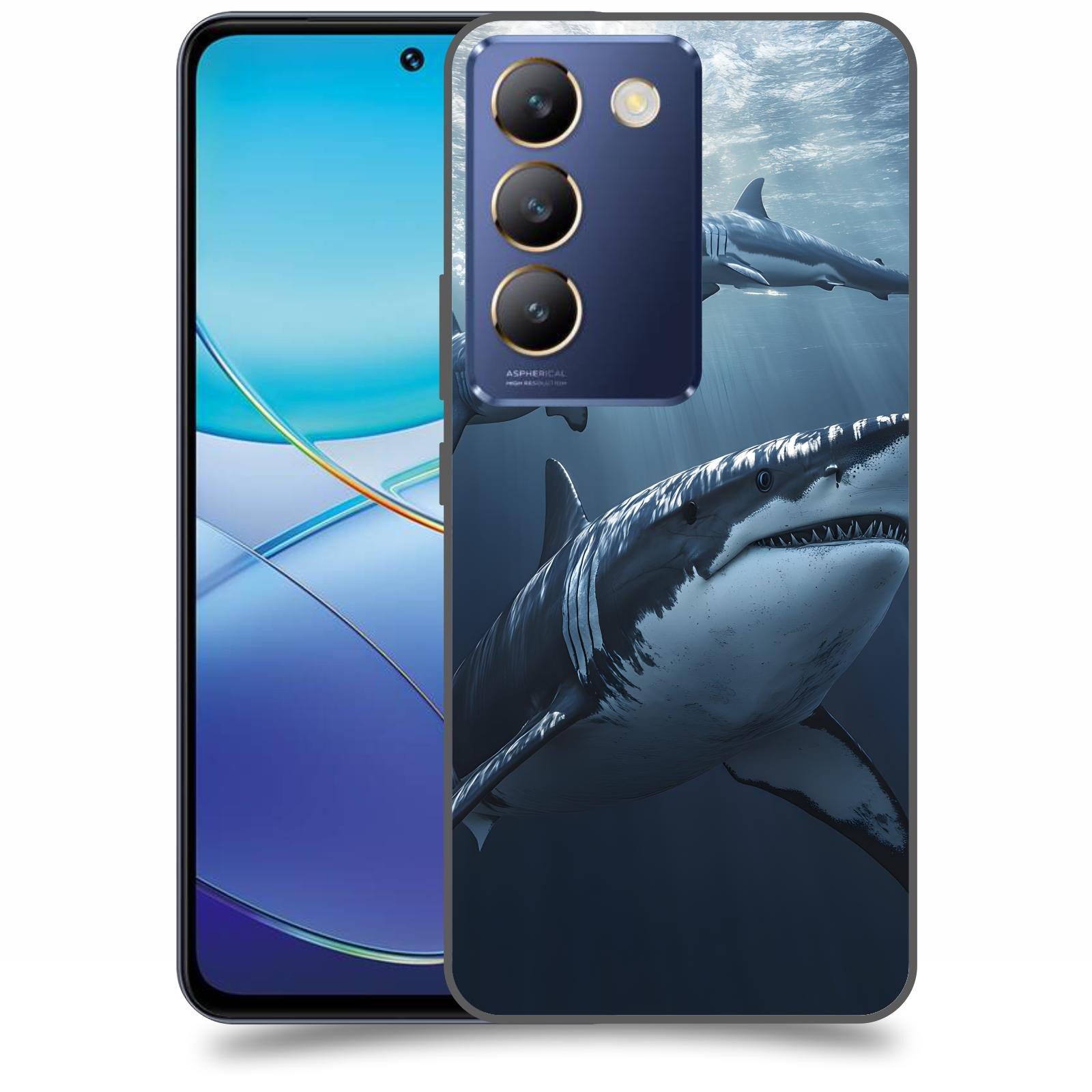 ACOVER Kryt na mobil Vivo V40SE - Žraloci