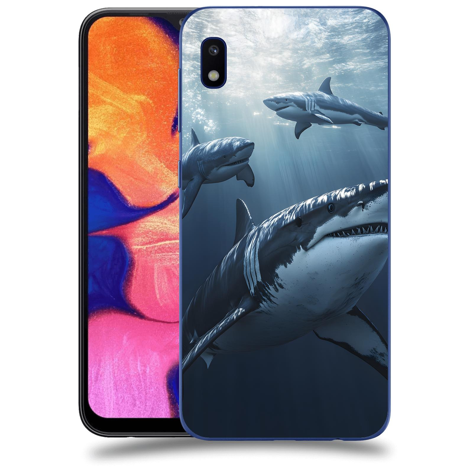 ACOVER Kryt na mobil Samsung Galaxy A10 A105F - Žraloci