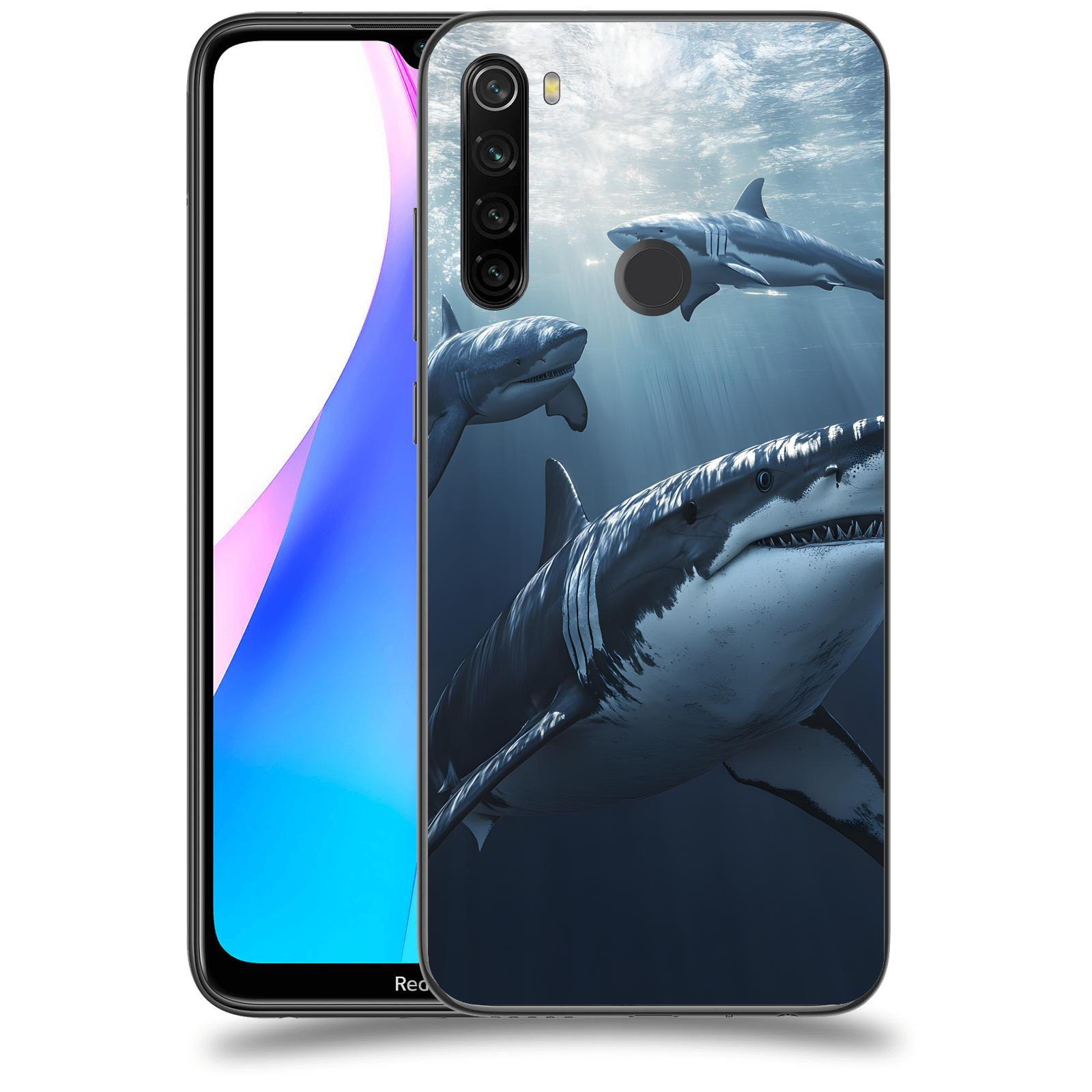 ACOVER Kryt na mobil Xiaomi Redmi Note 8T - Žraloci