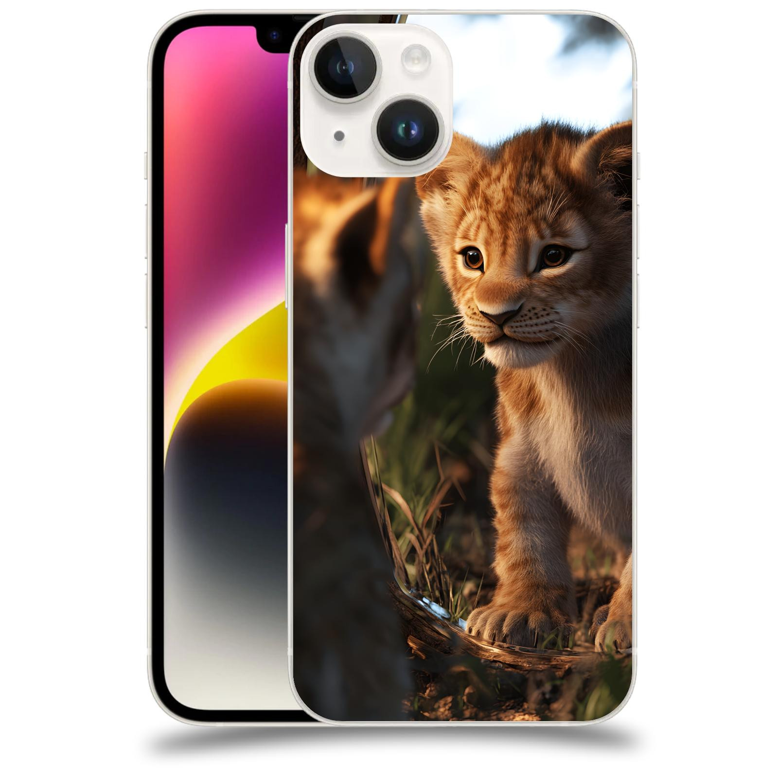 ACOVER Kryt na mobil Apple iPhone 14 - Lvíče