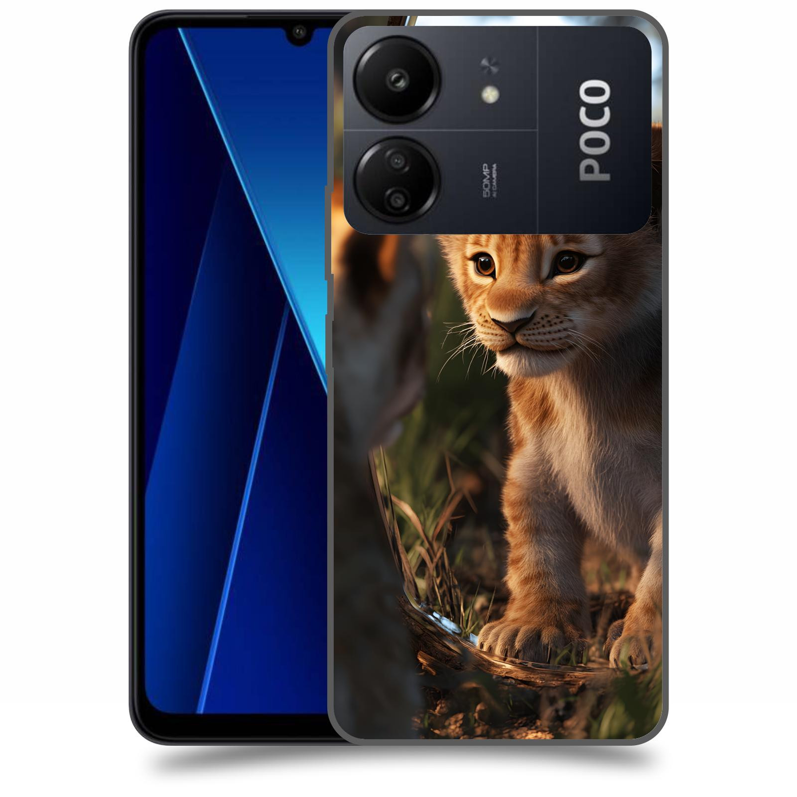 ACOVER Kryt na mobil Poco C65 - Lvíče