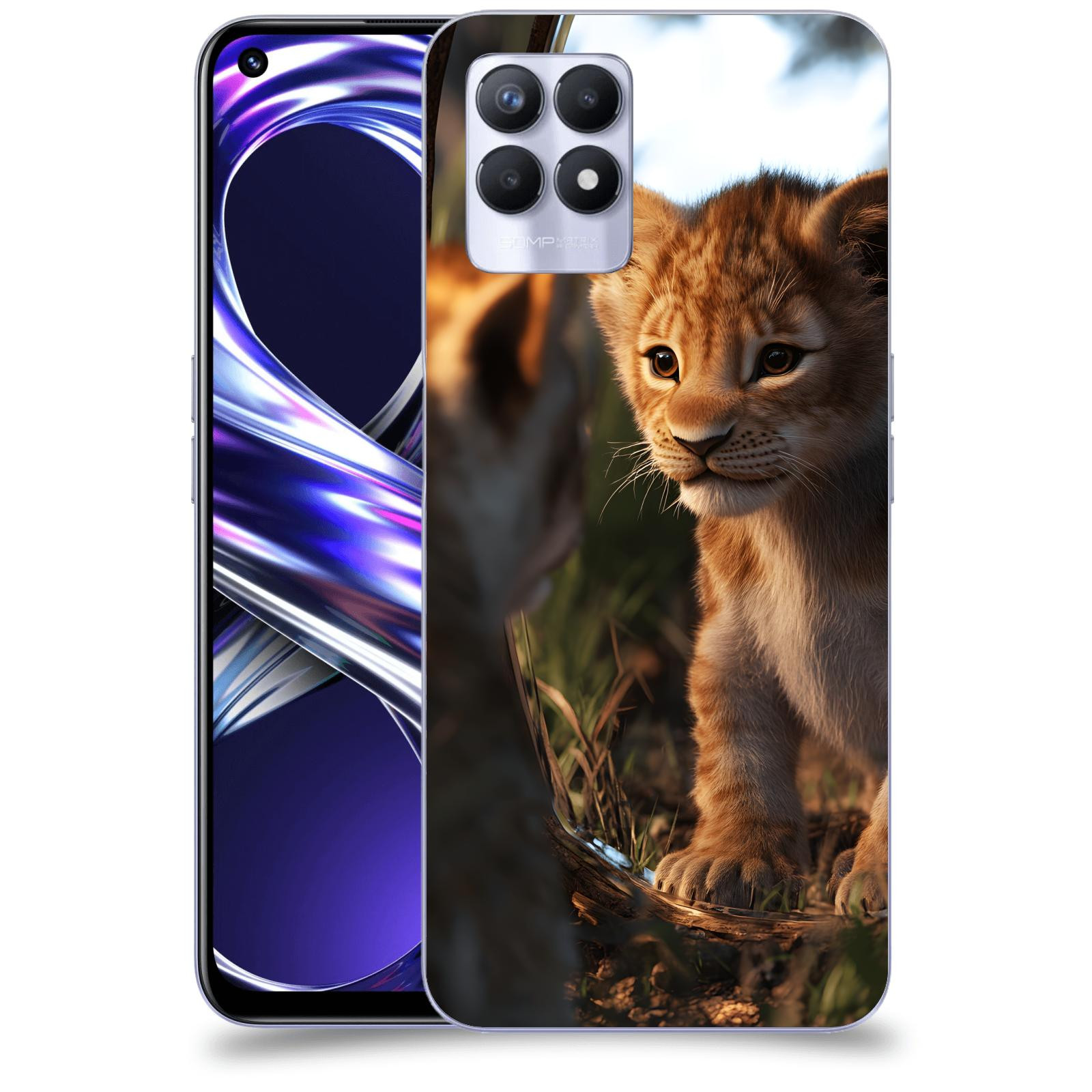 ACOVER Kryt na mobil Realme 8i - Lvíče