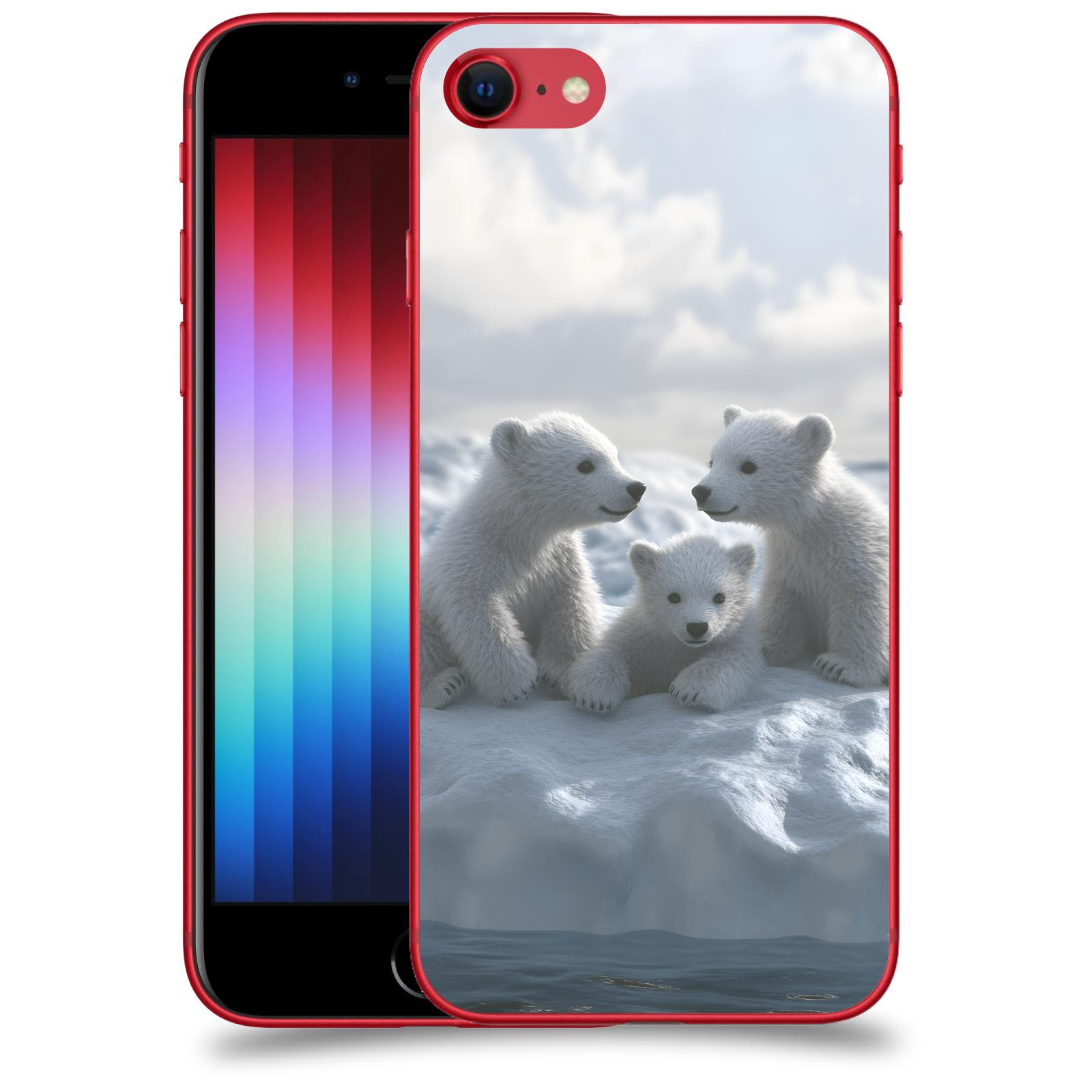 ACOVER Kryt na mobil Apple iPhone SE 2022 - Medvíďata
